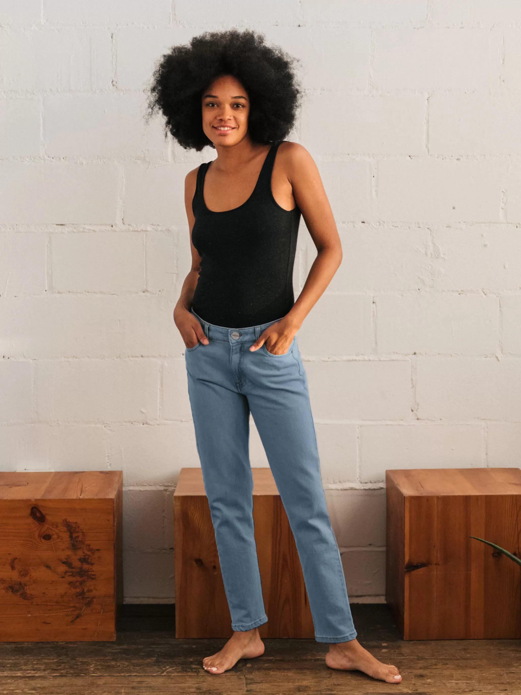 TWOTHIRDS Trousers-La Graciosa Bleu Clair