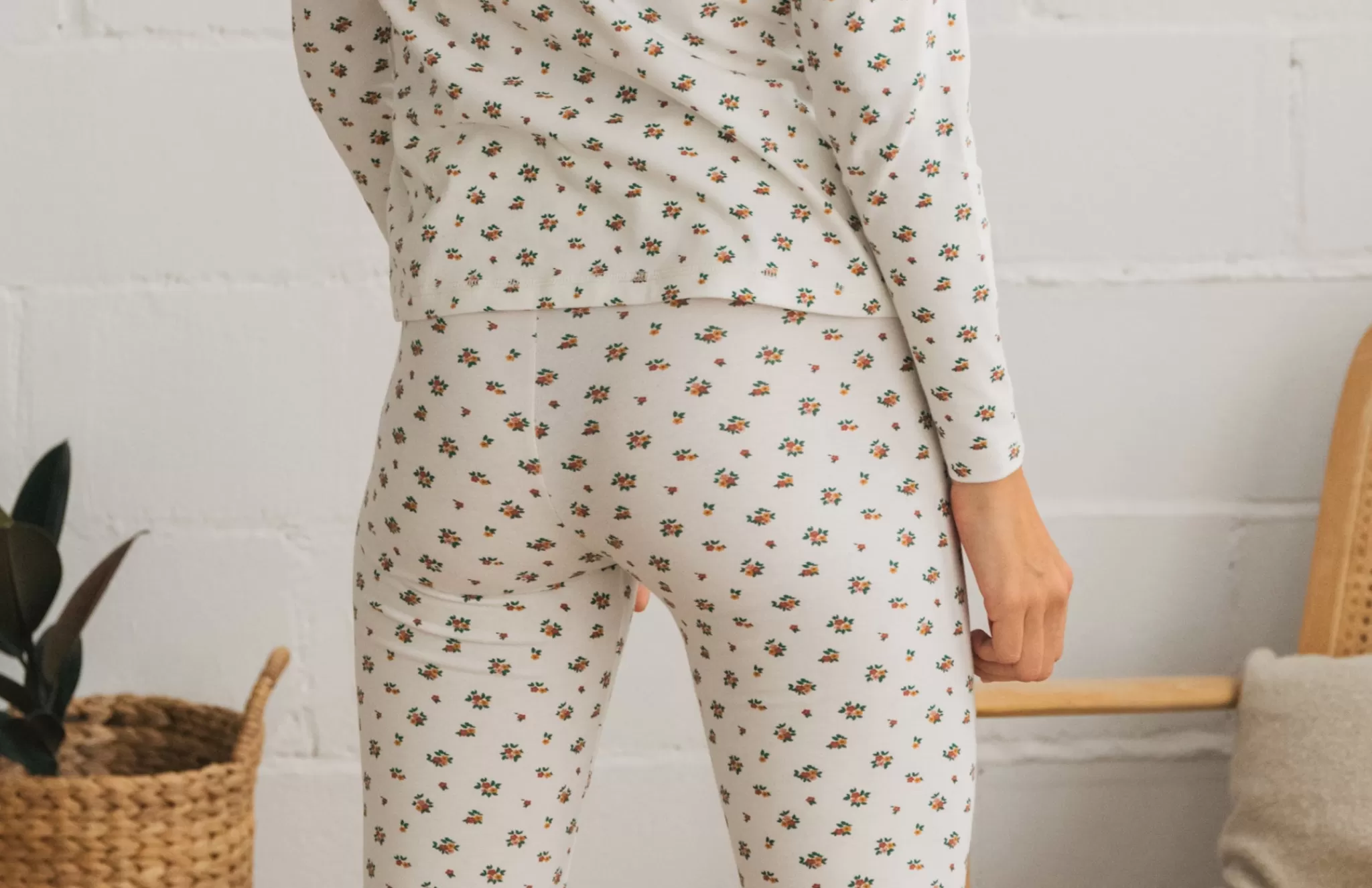 TWOTHIRDS Trousers-Lauley Ecru Floral