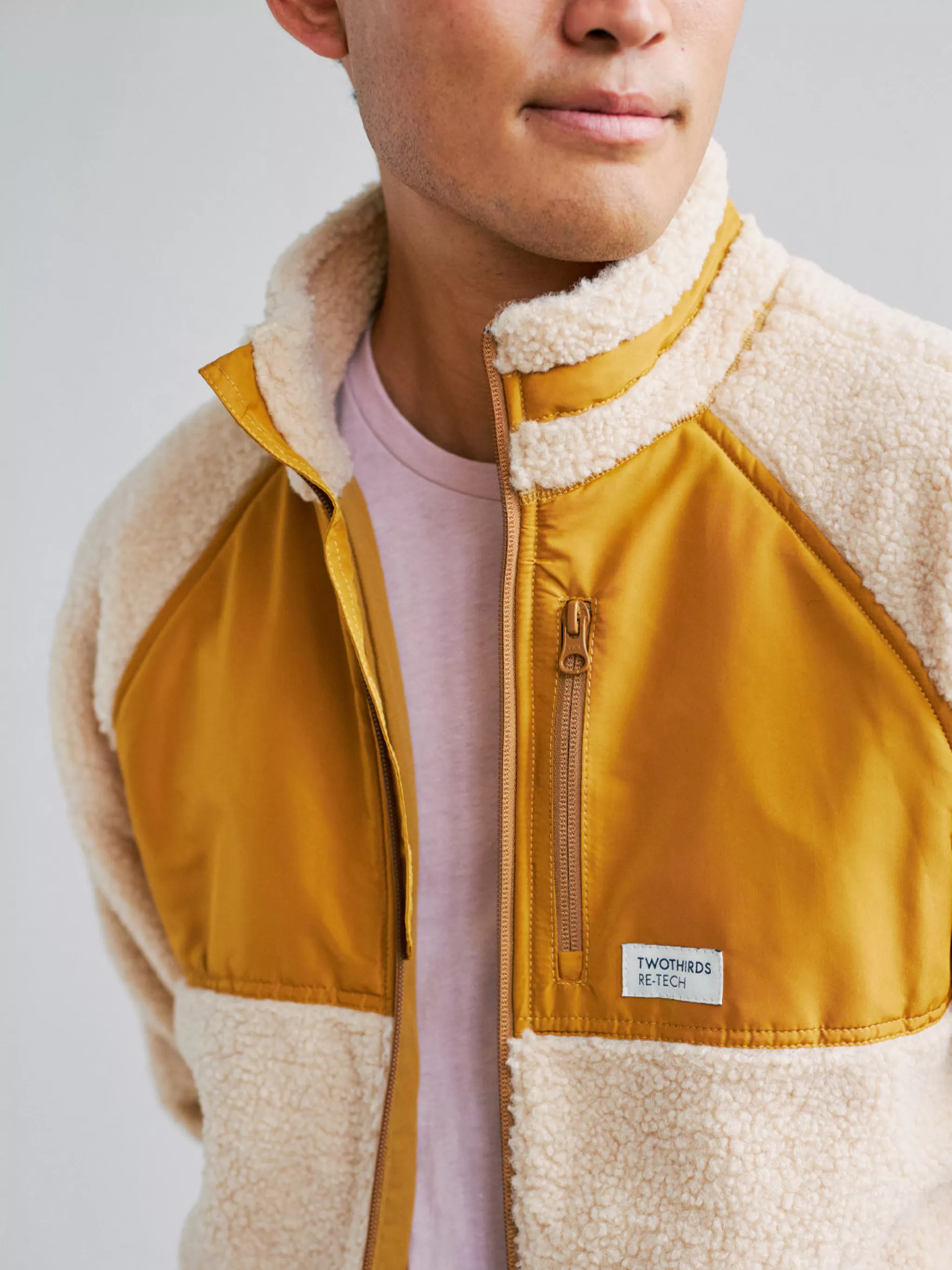 TWOTHIRDS Jackets-Leleuvia Ecru/Moutarde