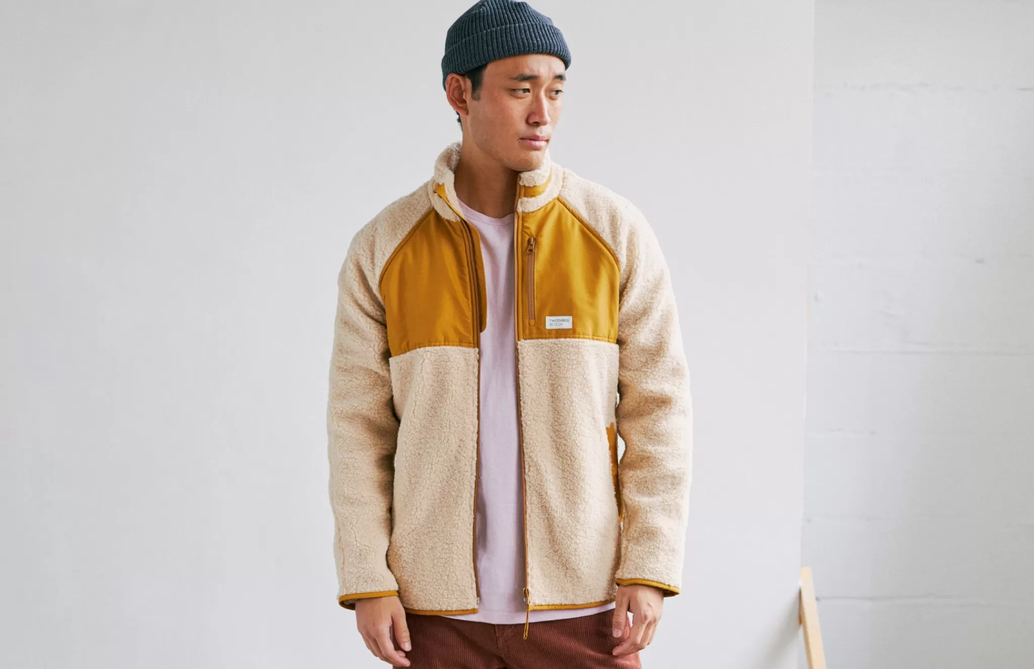 TWOTHIRDS Jackets-Leleuvia Ecru/Moutarde