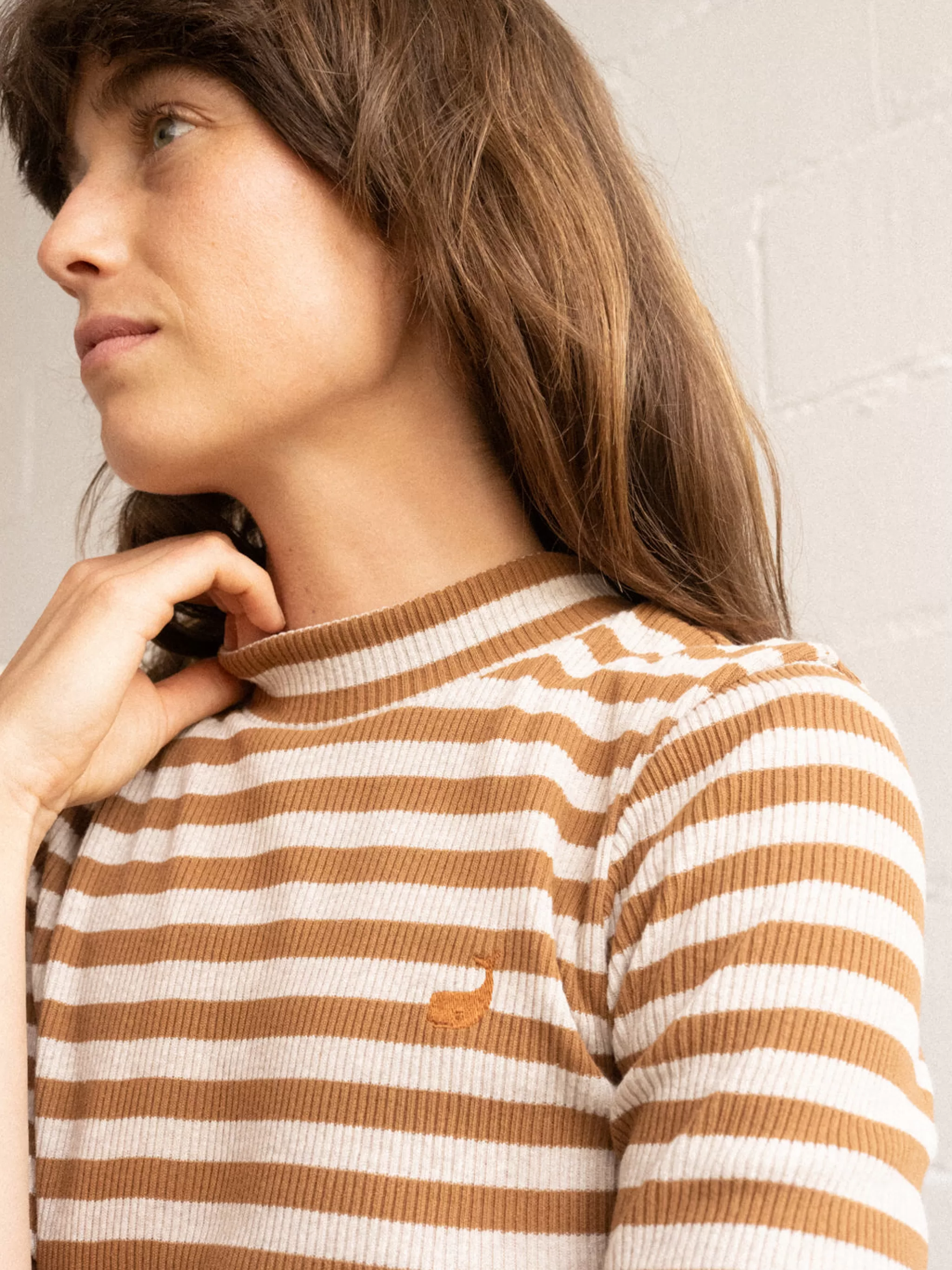 TWOTHIRDS Tops-Levita Rayures Caramel