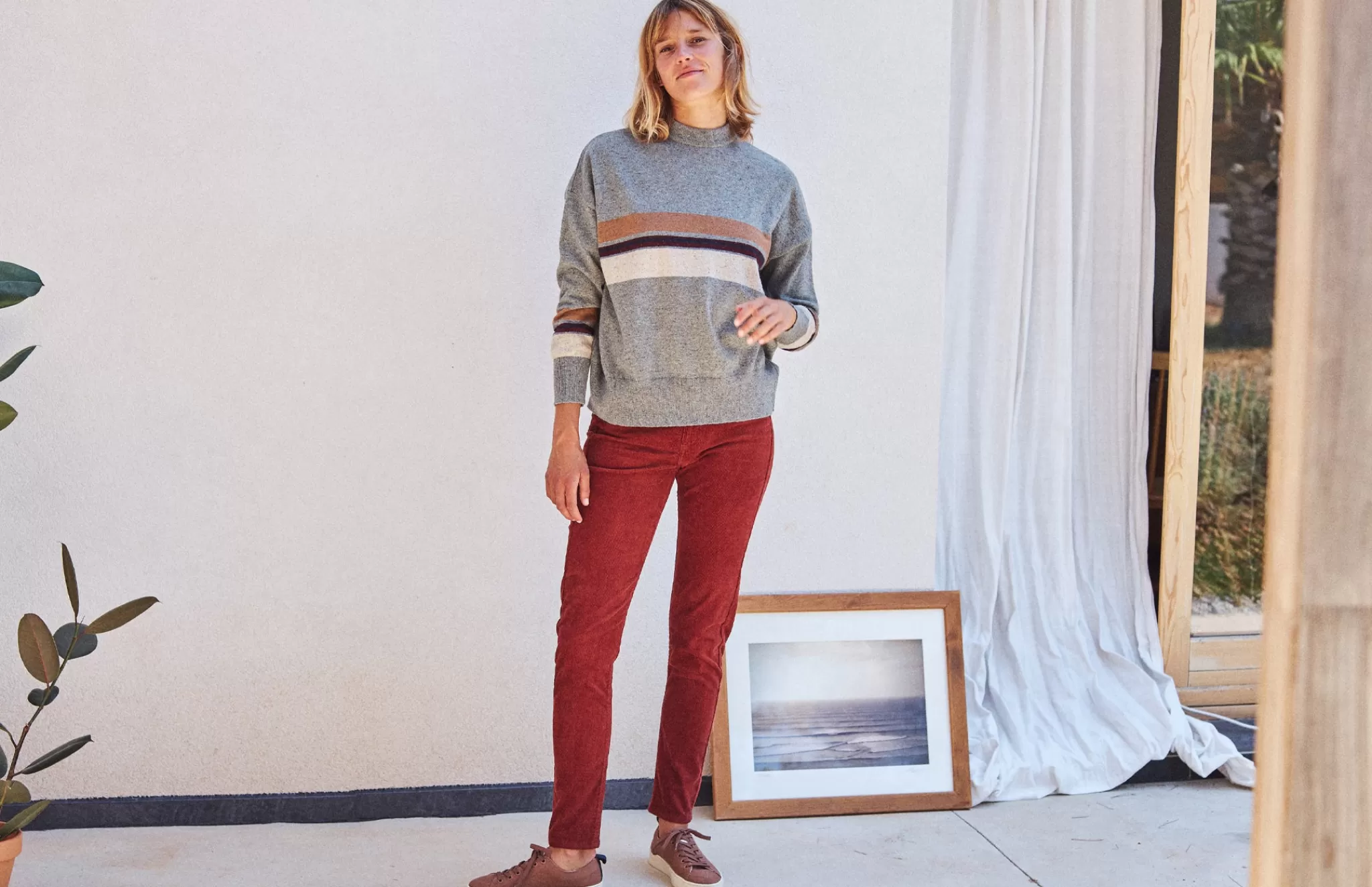 TWOTHIRDS Trousers-Marieta Caramel Au Beurre