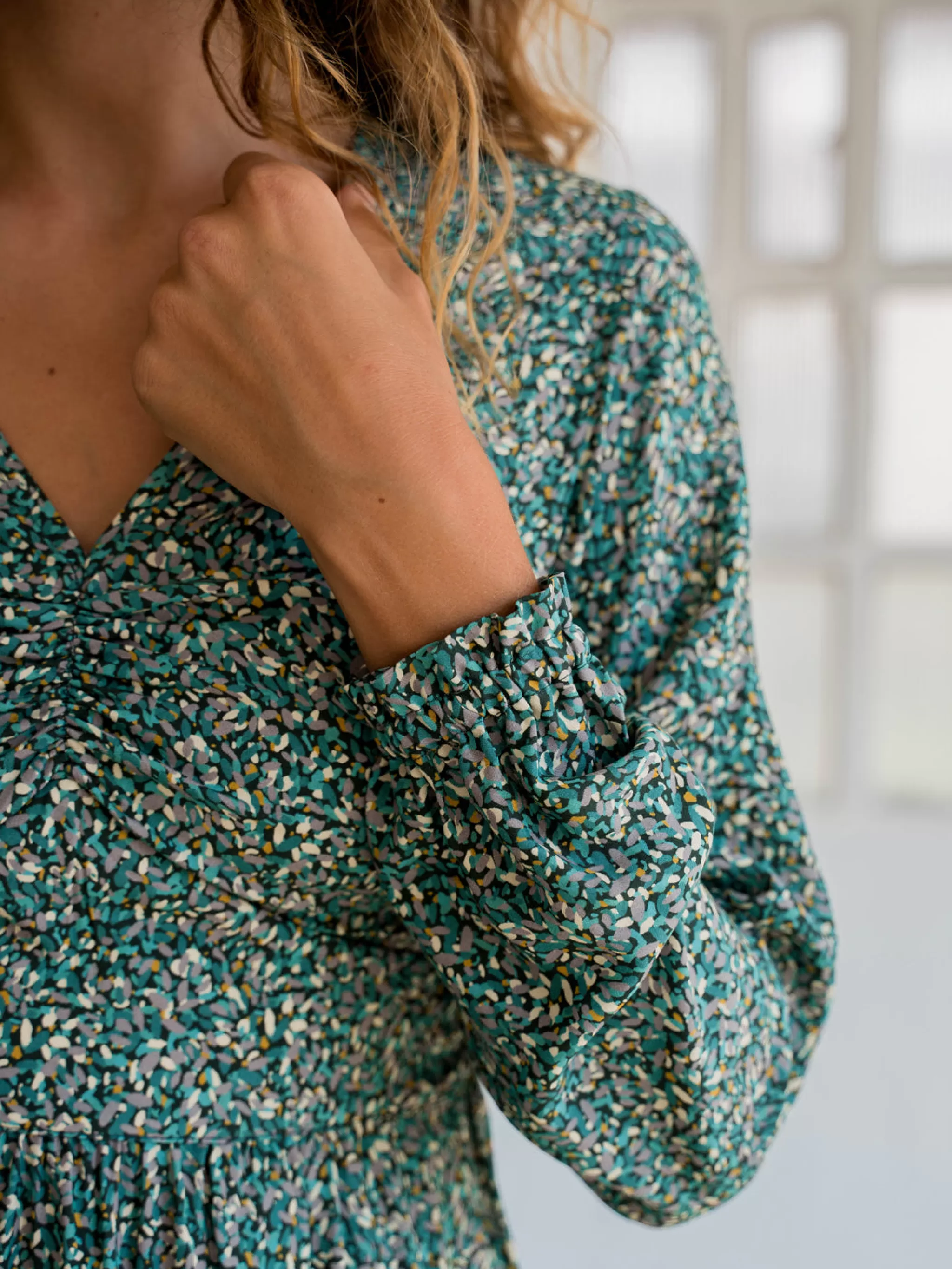TWOTHIRDS Dresses-Meemu Gouttes Mixtes Bleu