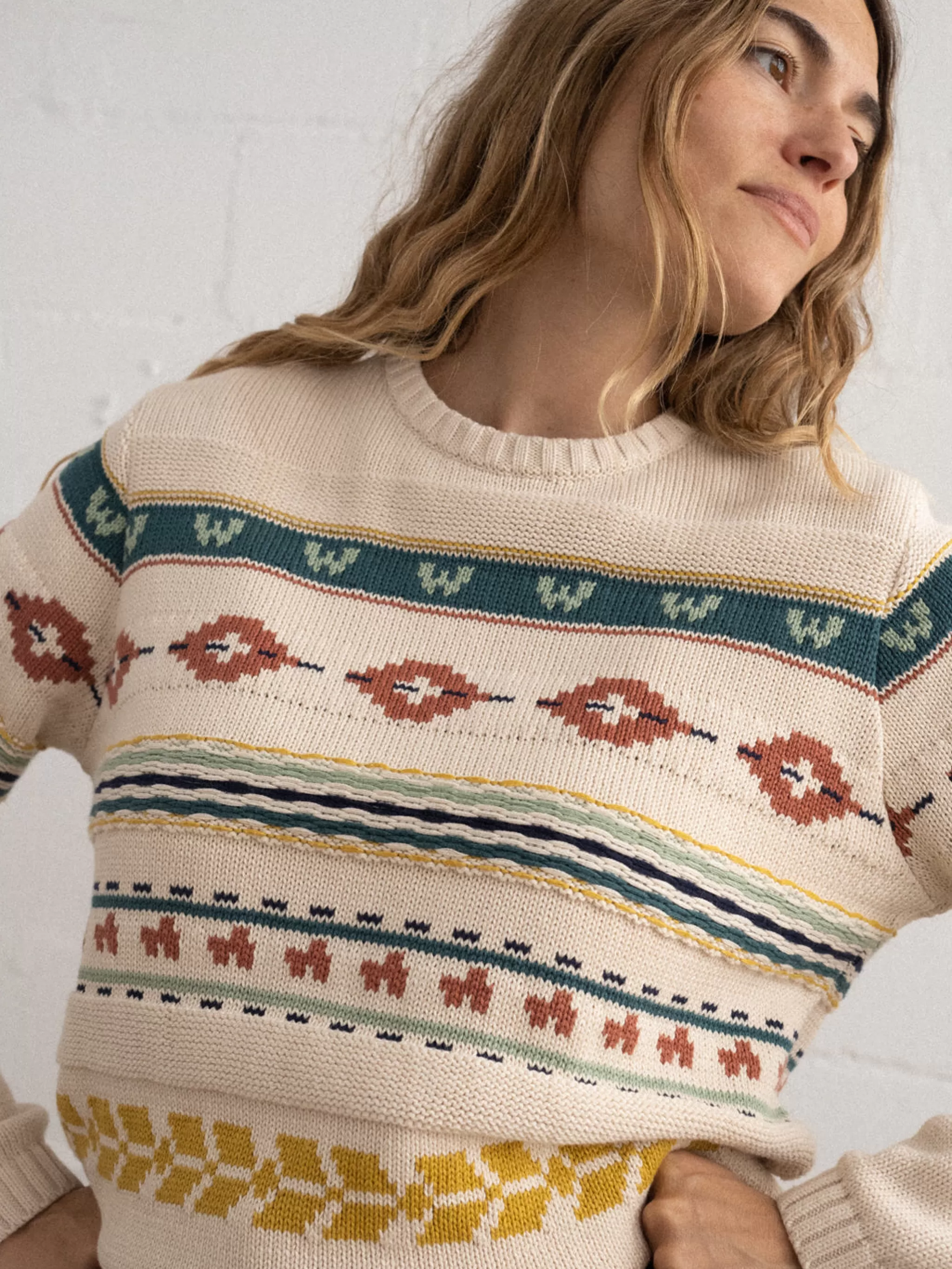 TWOTHIRDS Knits-Menjangan Ecru