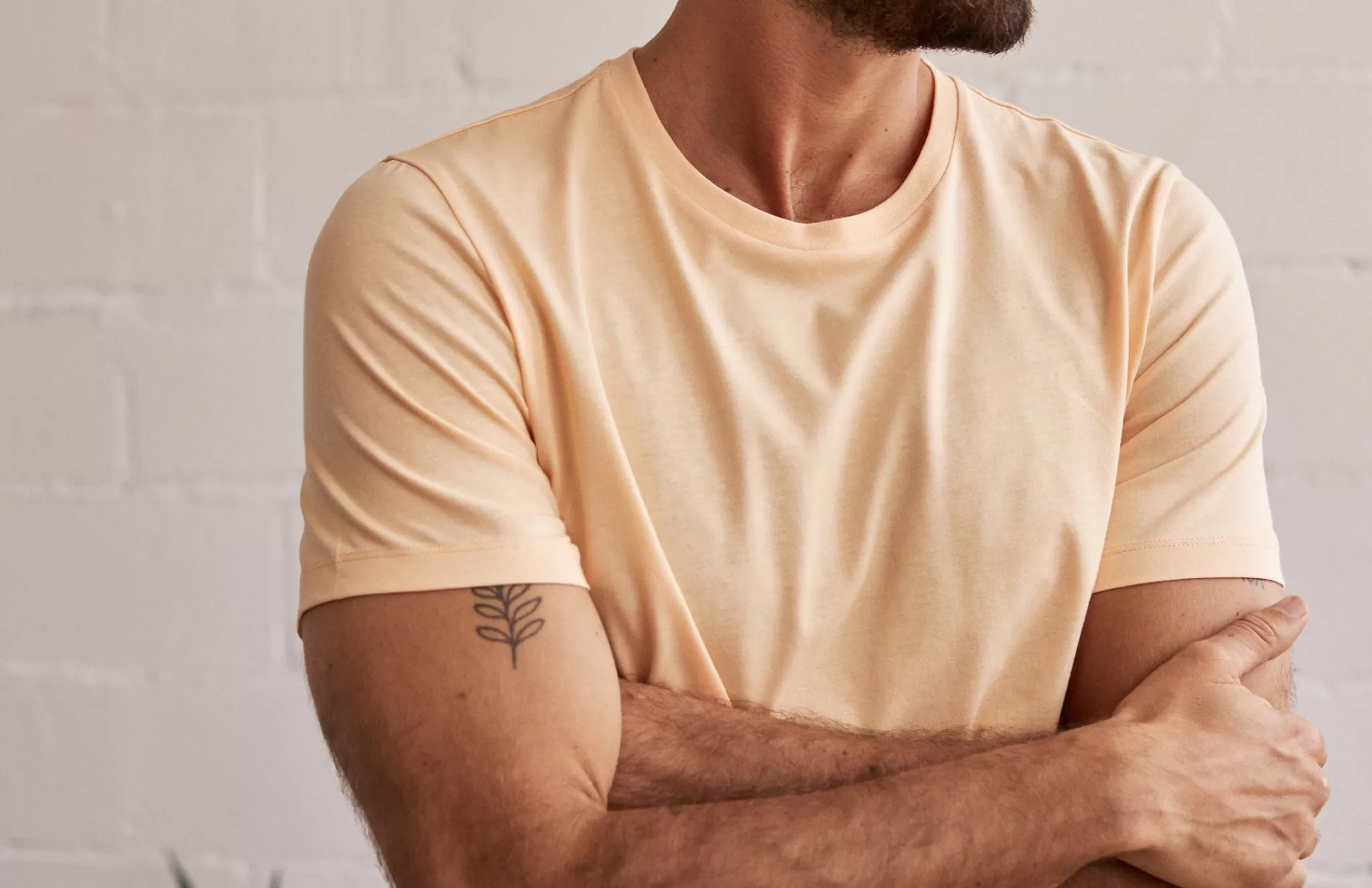 TWOTHIRDS T-Shirts-Monothaki Abricot