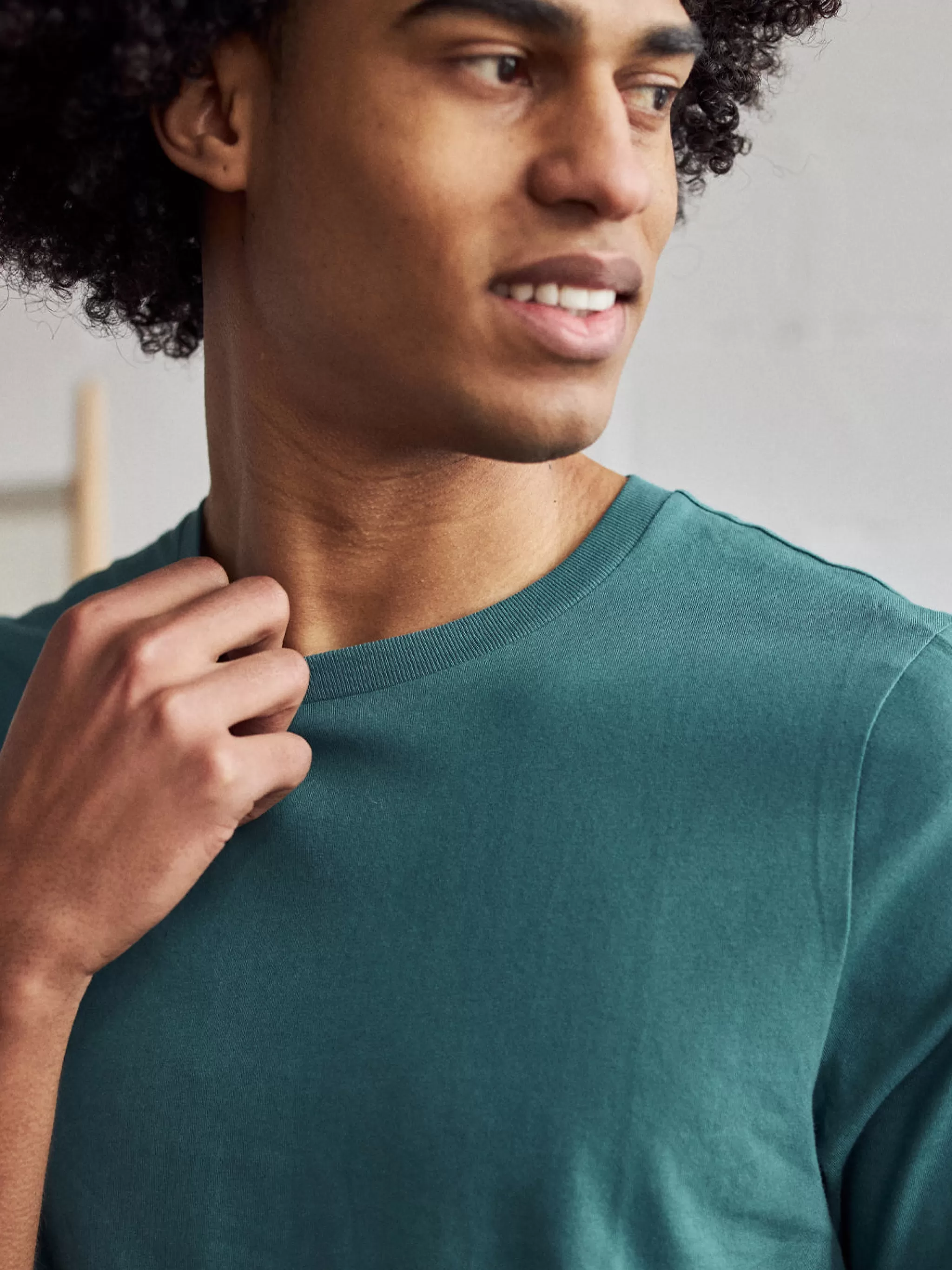 TWOTHIRDS T-Shirts-Monothaki Bleu Mediterraneen
