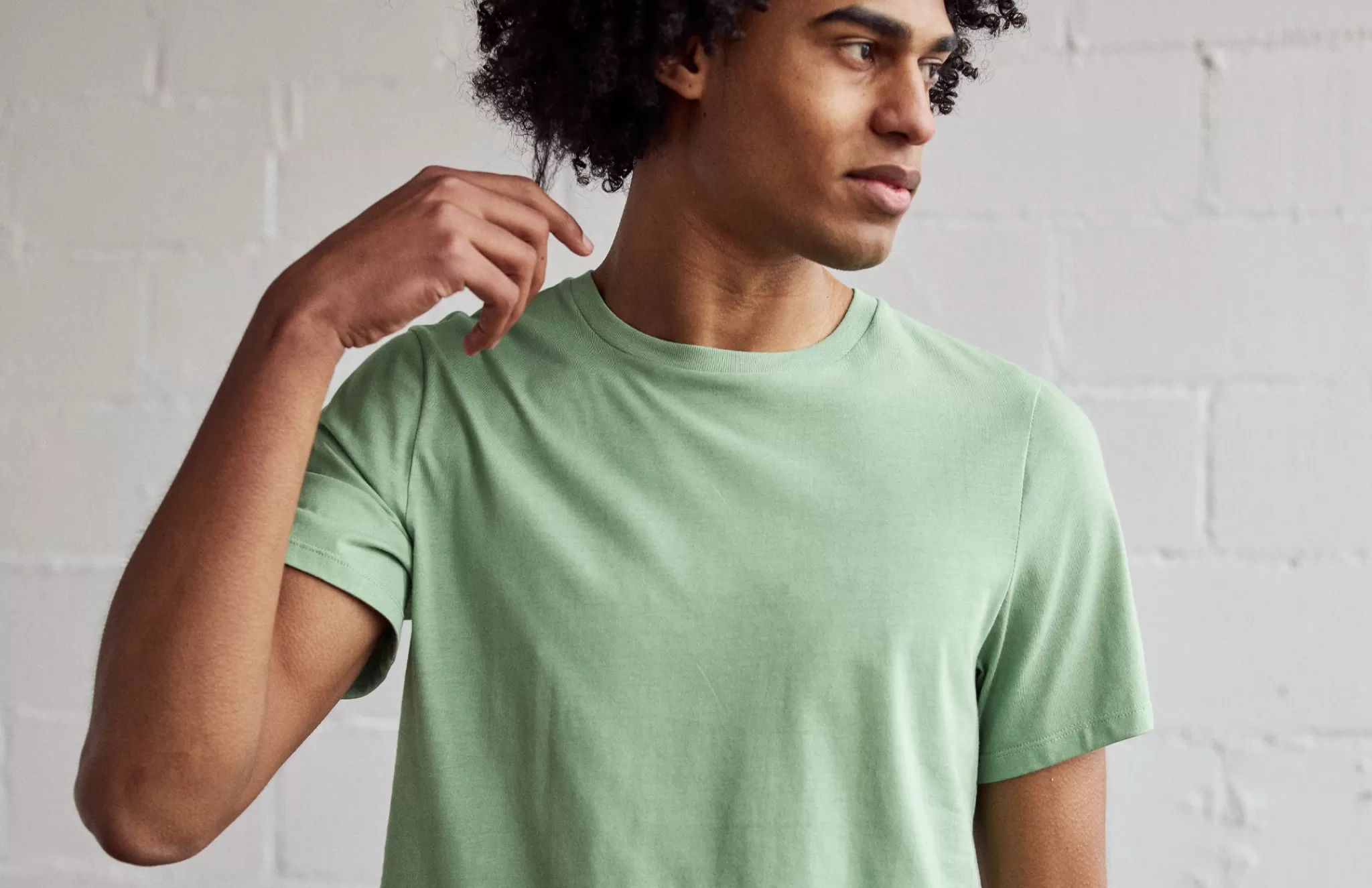 TWOTHIRDS T-Shirts-Monothaki Vert Tendre