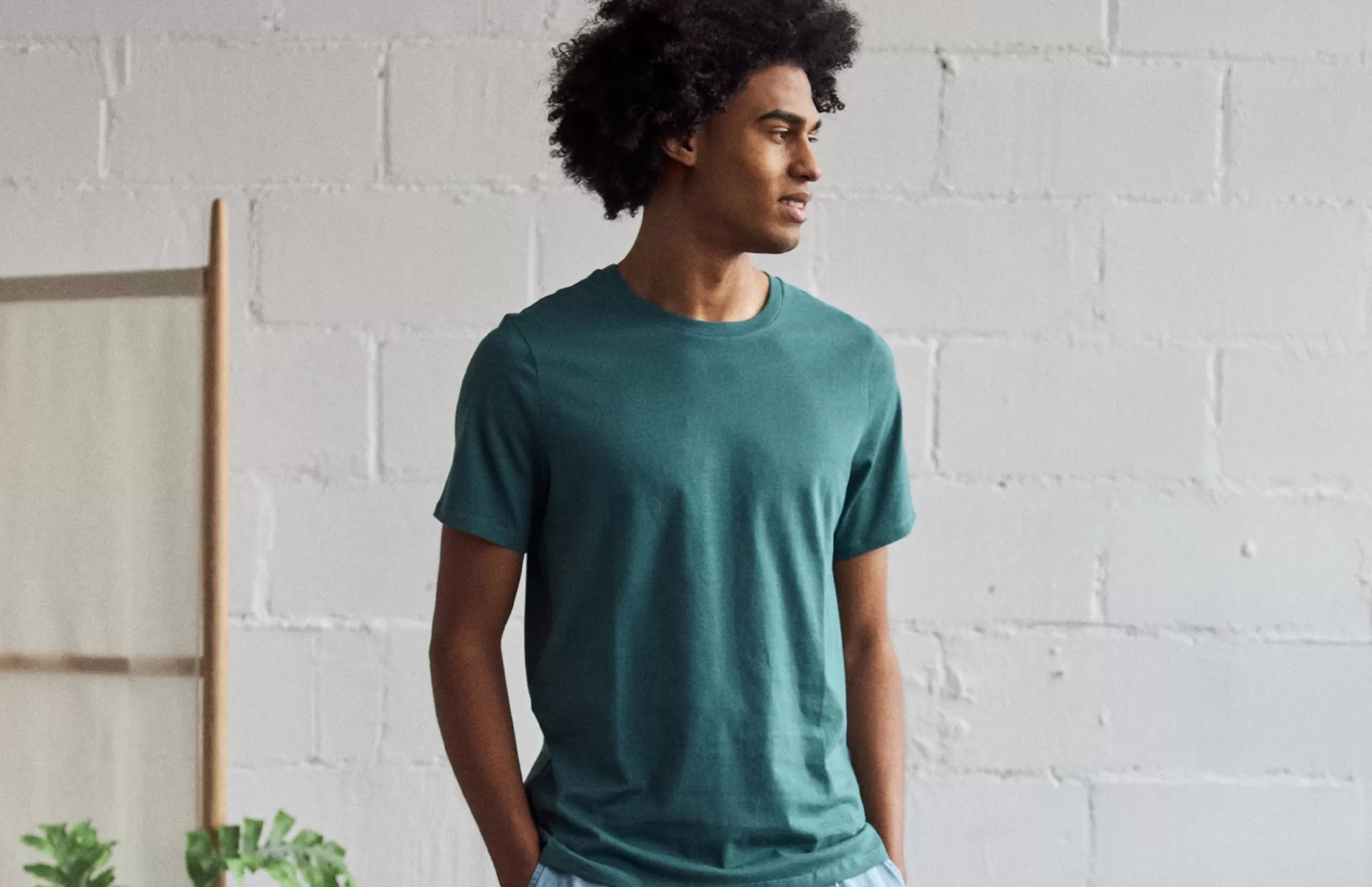 TWOTHIRDS T-Shirts-Monothaki Bleu Mediterraneen