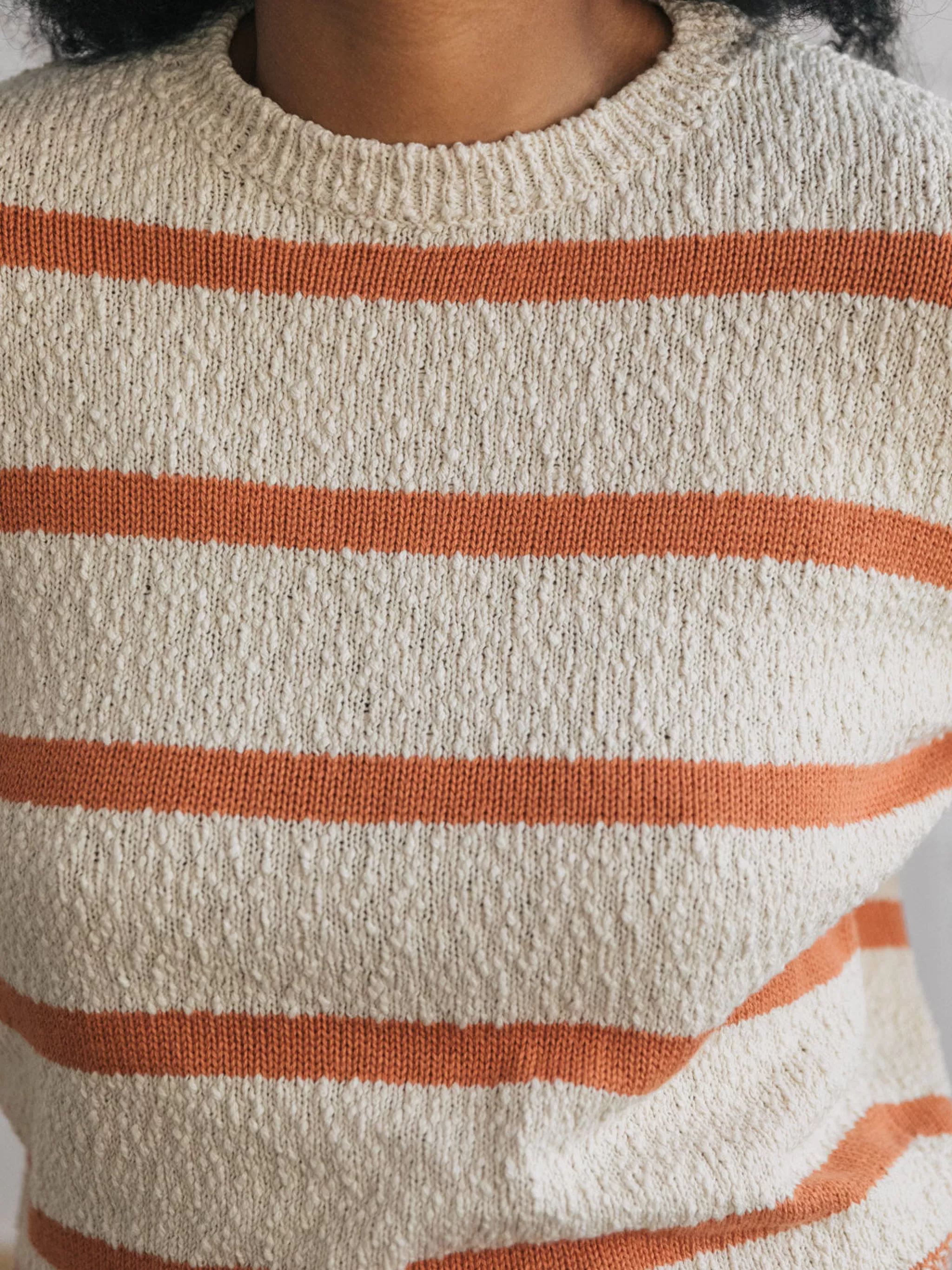 TWOTHIRDS Knits-Namonuito Carotte Rayures Orange