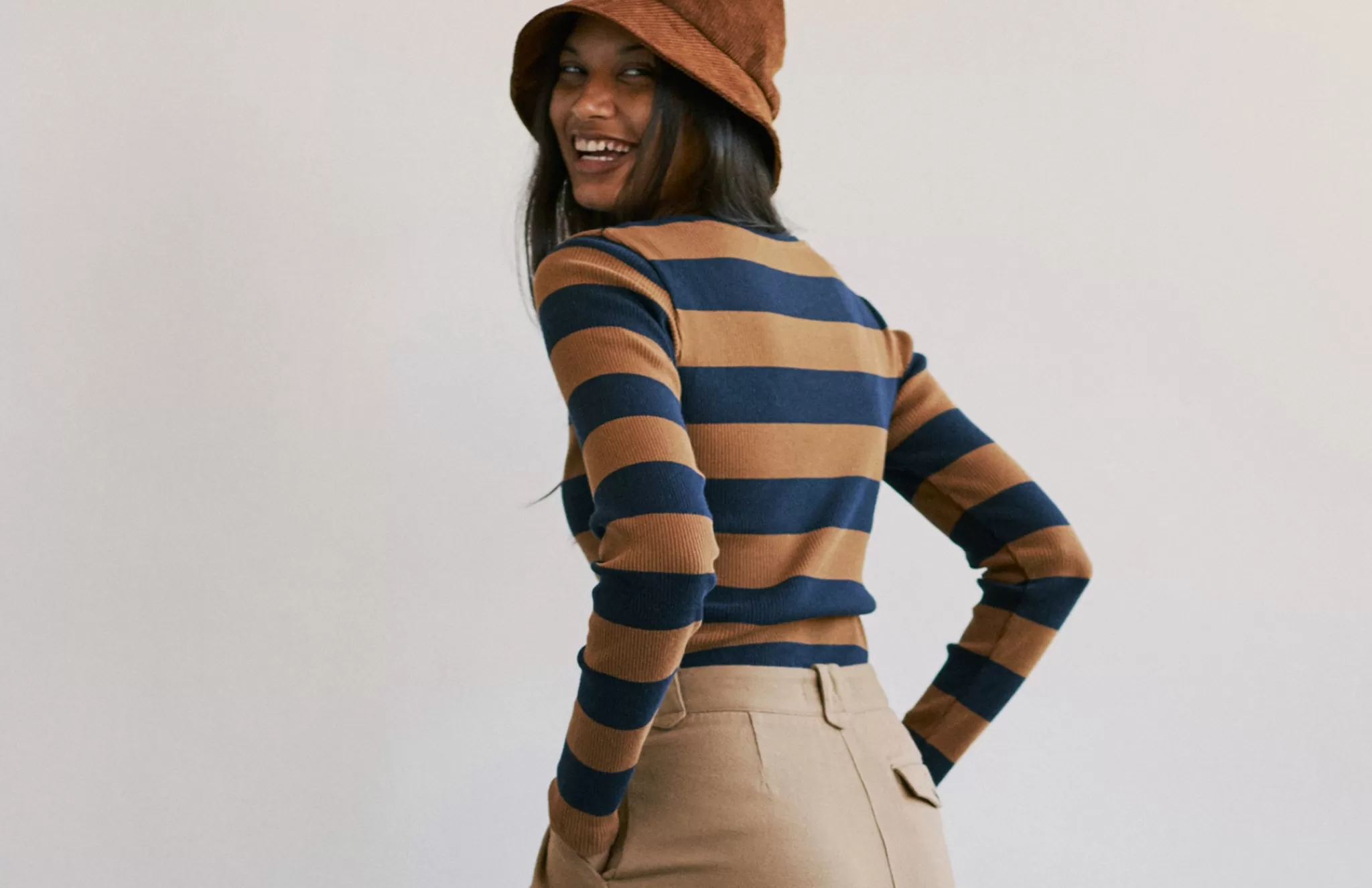TWOTHIRDS Tops-Olson Rayures Bleu Marine