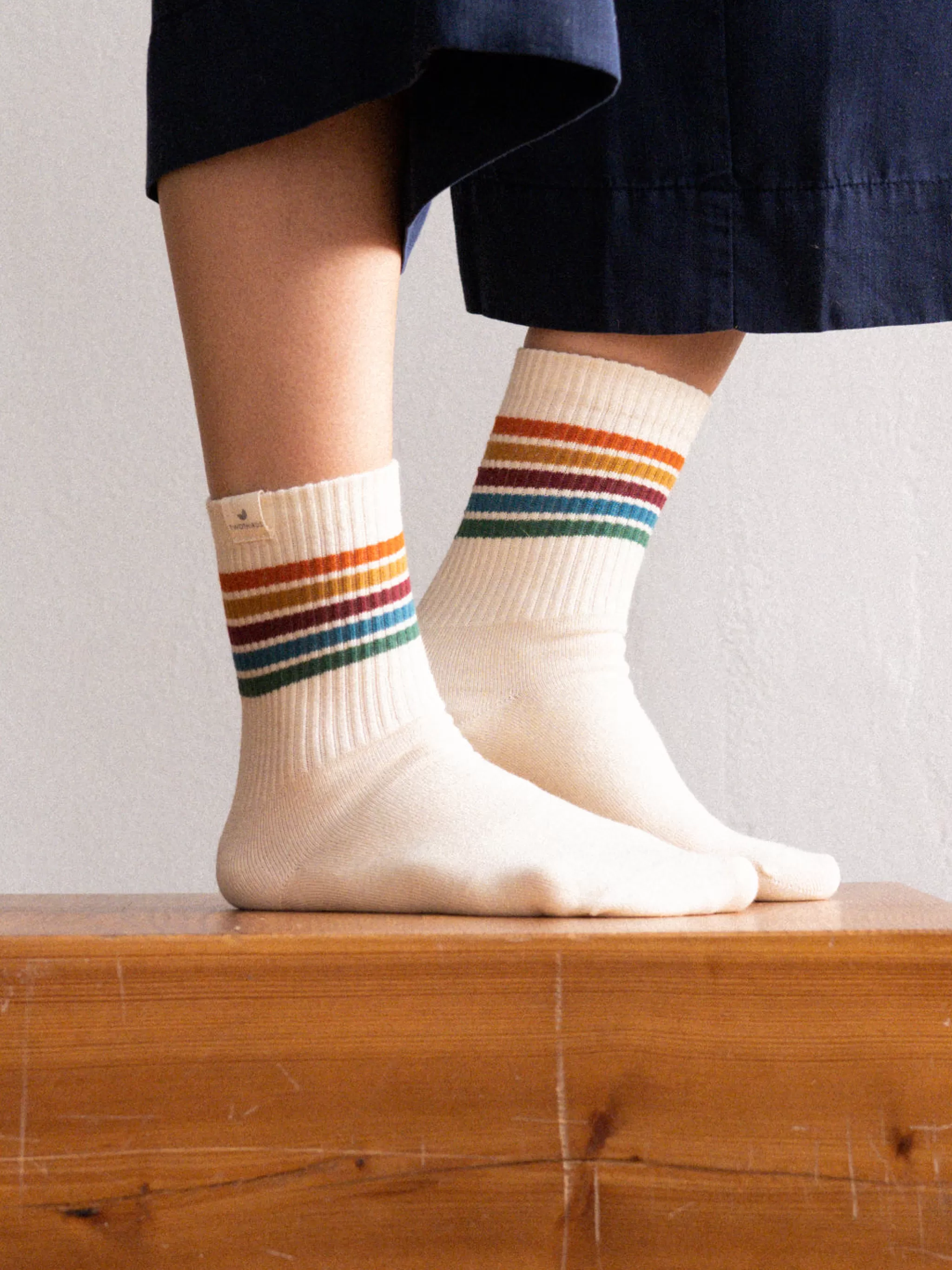 TWOTHIRDS Chaussettes-Omi Rayures Multicolores