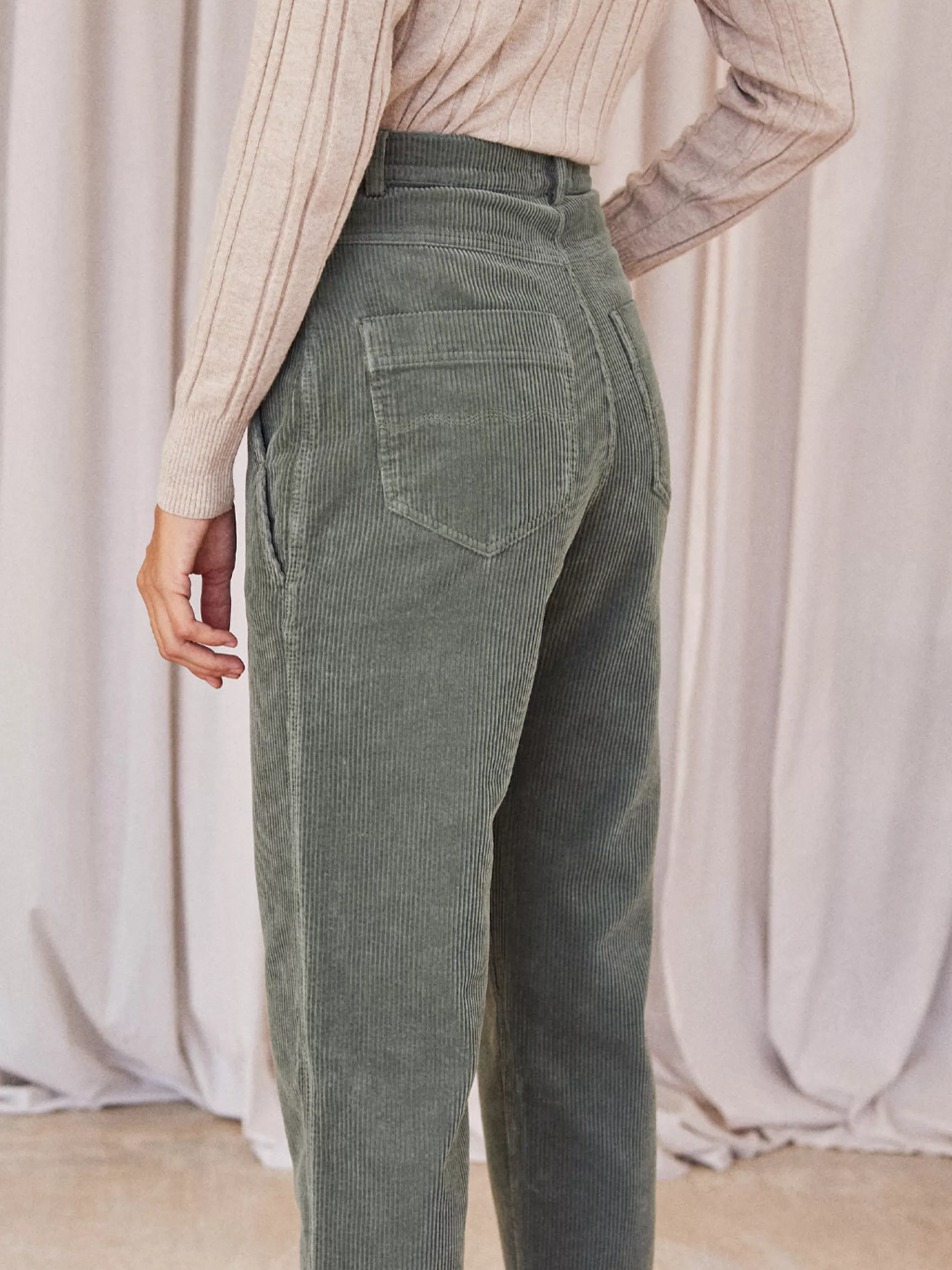 TWOTHIRDS Trousers-Ontong Vert Delave