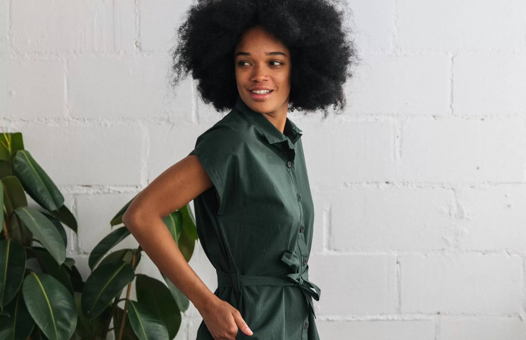 TWOTHIRDS Dresses-Plage Nord Vert Profond