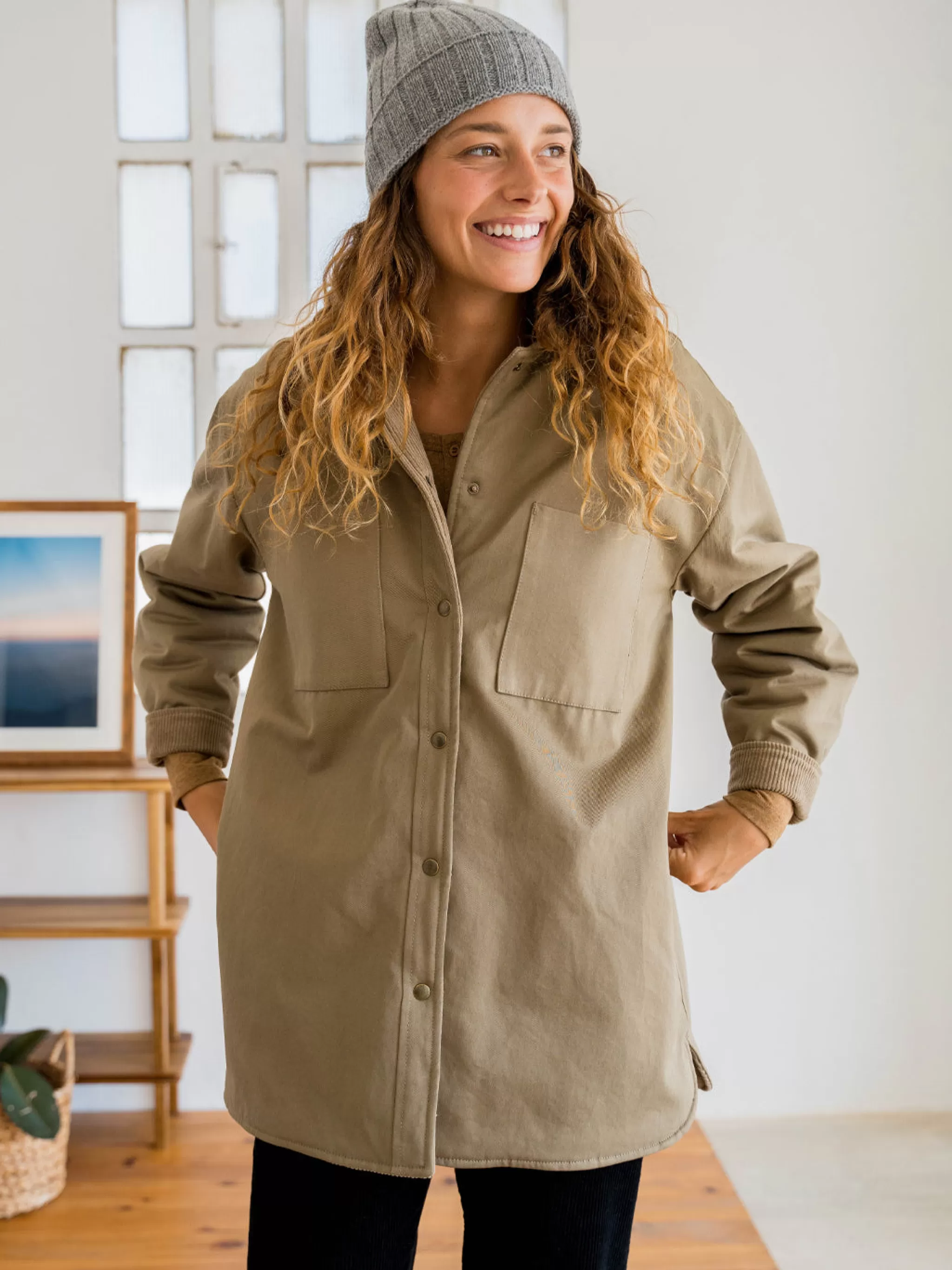 TWOTHIRDS Jackets-Plus Bas Vert Sauge