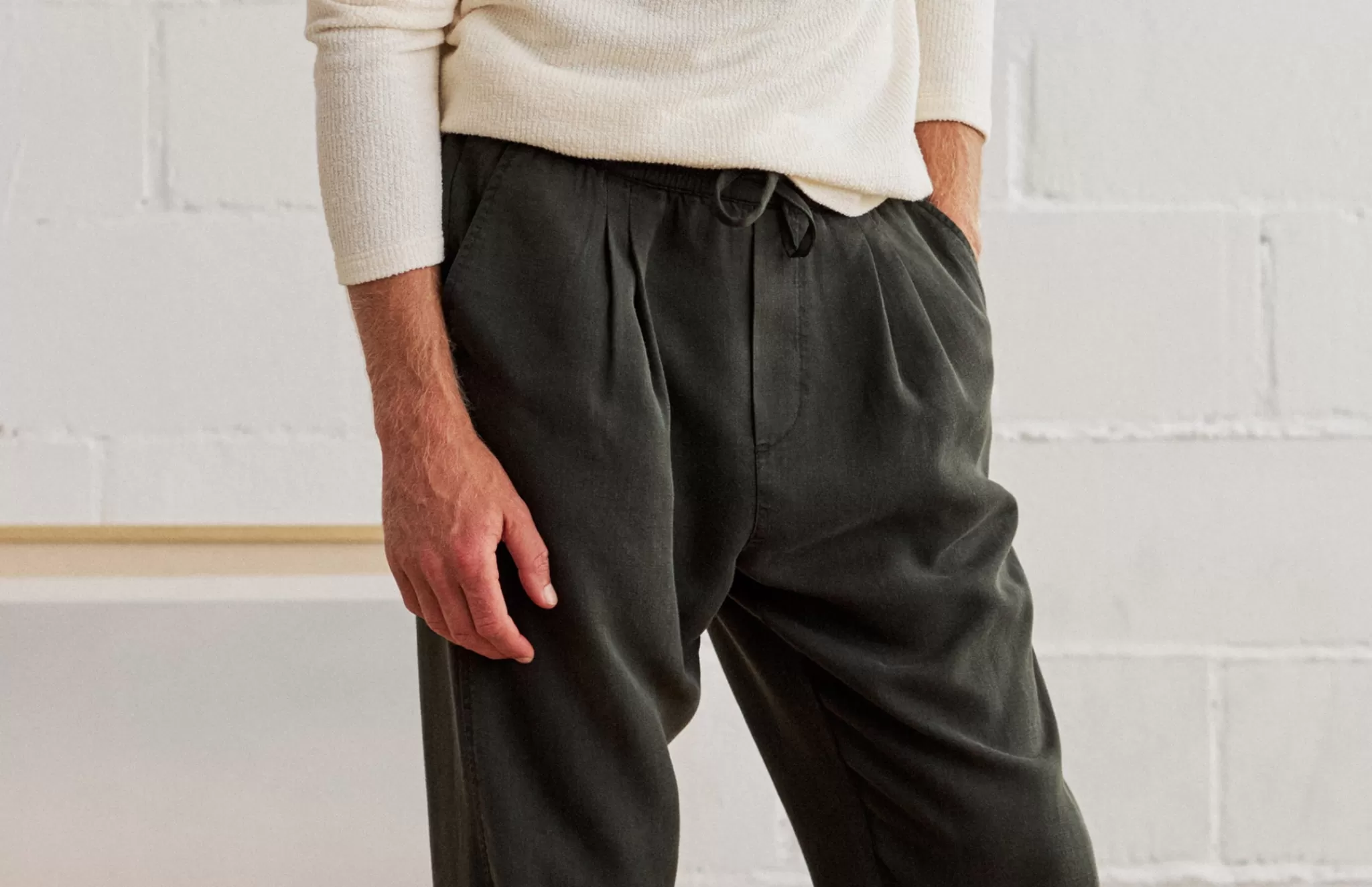 TWOTHIRDS Trousers-Portocelo Vert Fonce