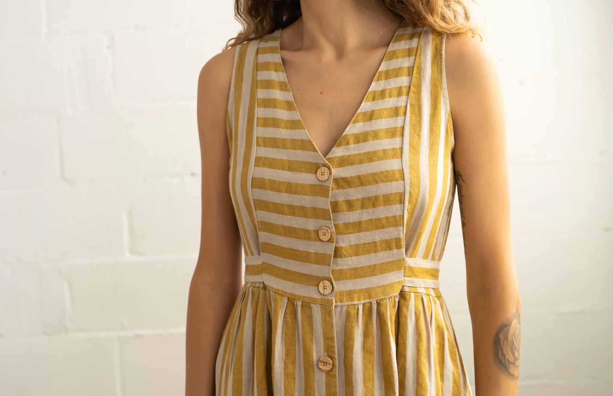 TWOTHIRDS Dresses-Puget Rayures De Cumin