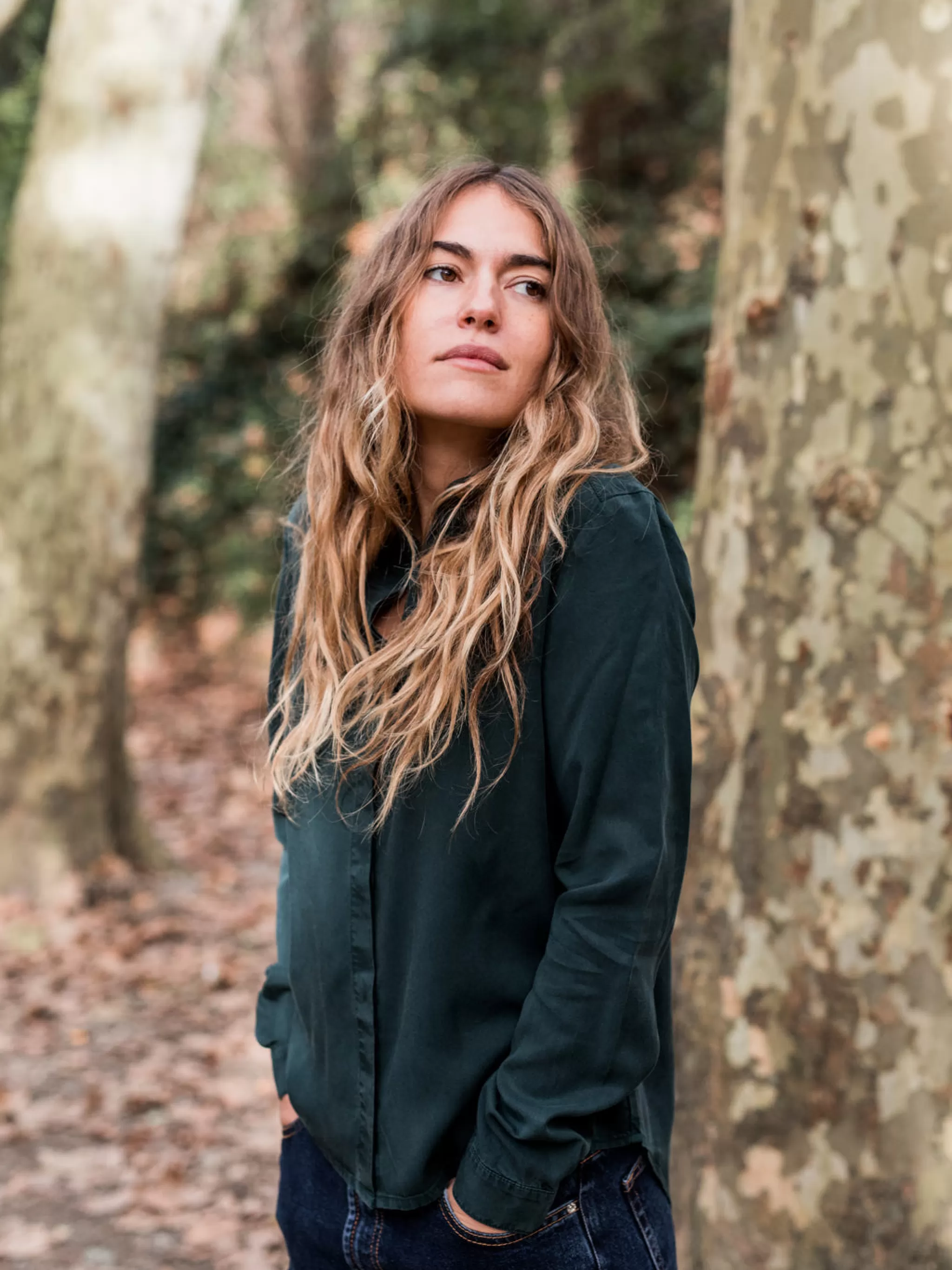 TWOTHIRDS Shirts-Romvi Vert Fonce
