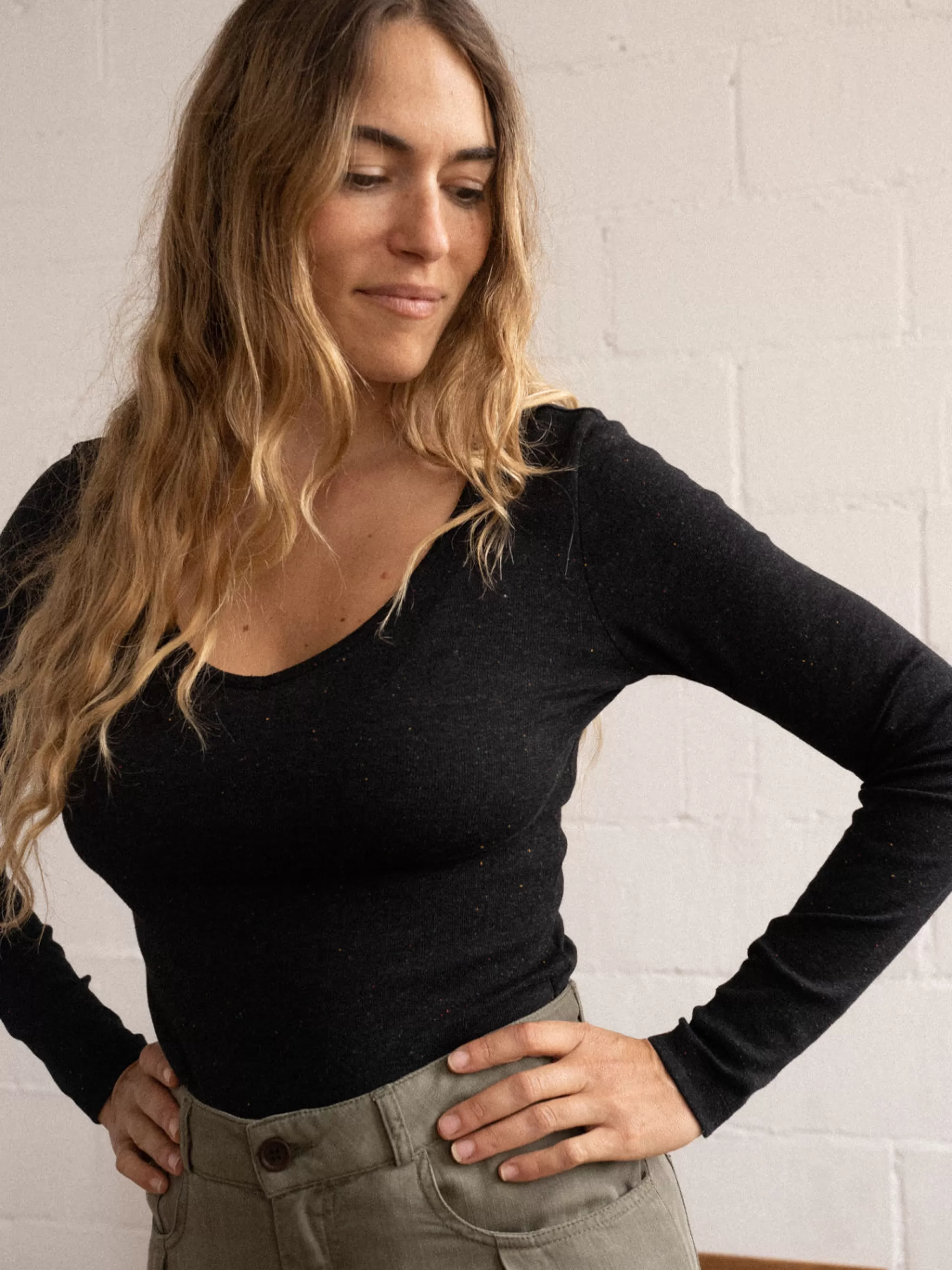 TWOTHIRDS Tops-Rosalinde Neps Multicolores Noirs