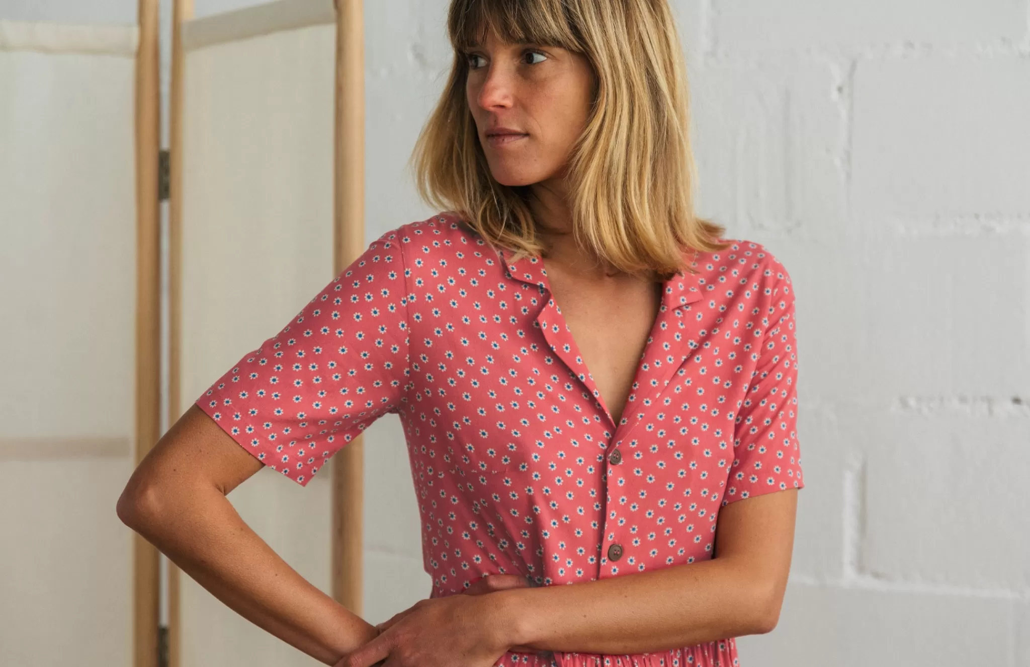 TWOTHIRDS Dresses-Sainte-Helene Marguerites Rouges