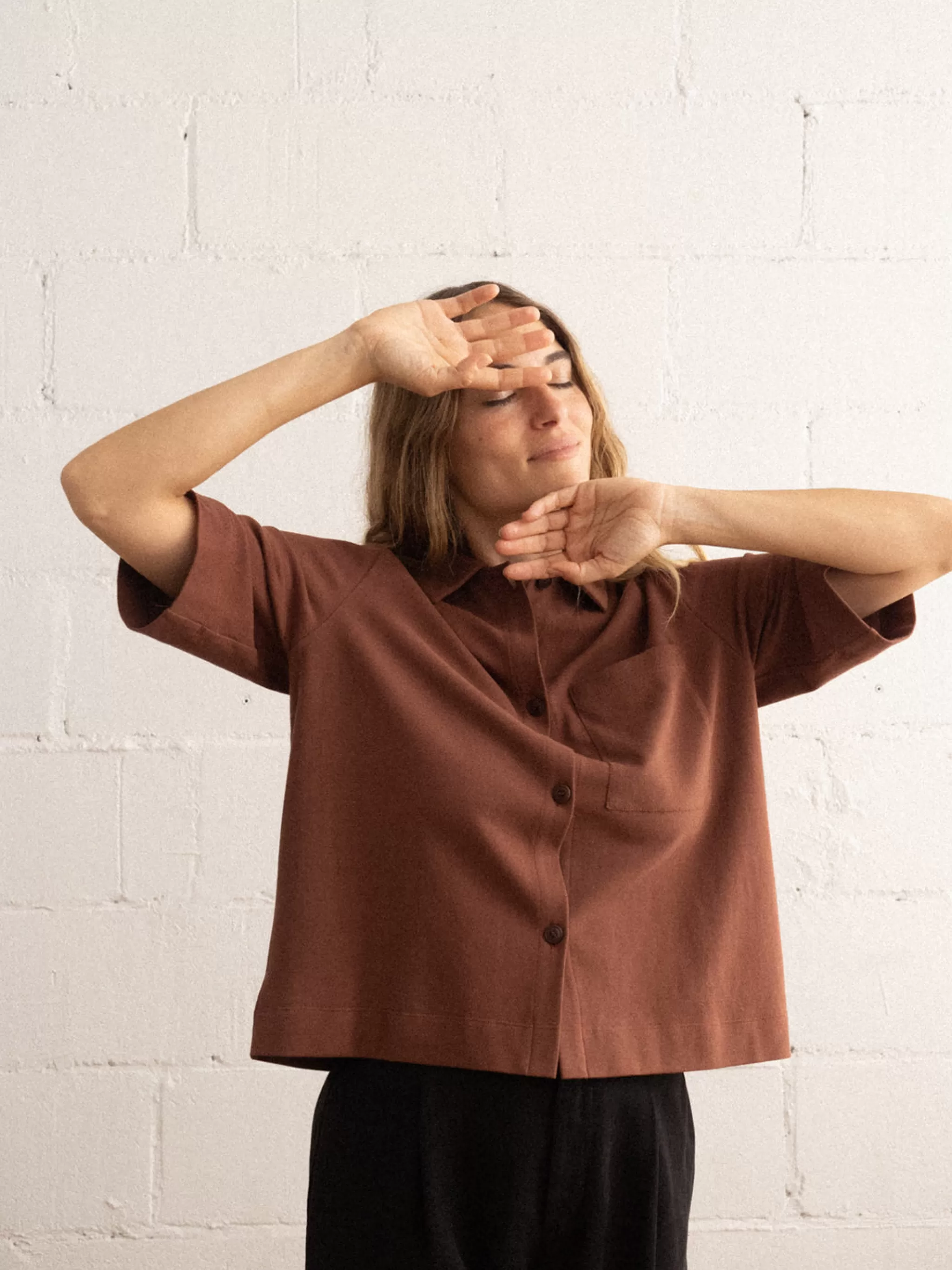 TWOTHIRDS Shirts-Samothrace Cappuccino