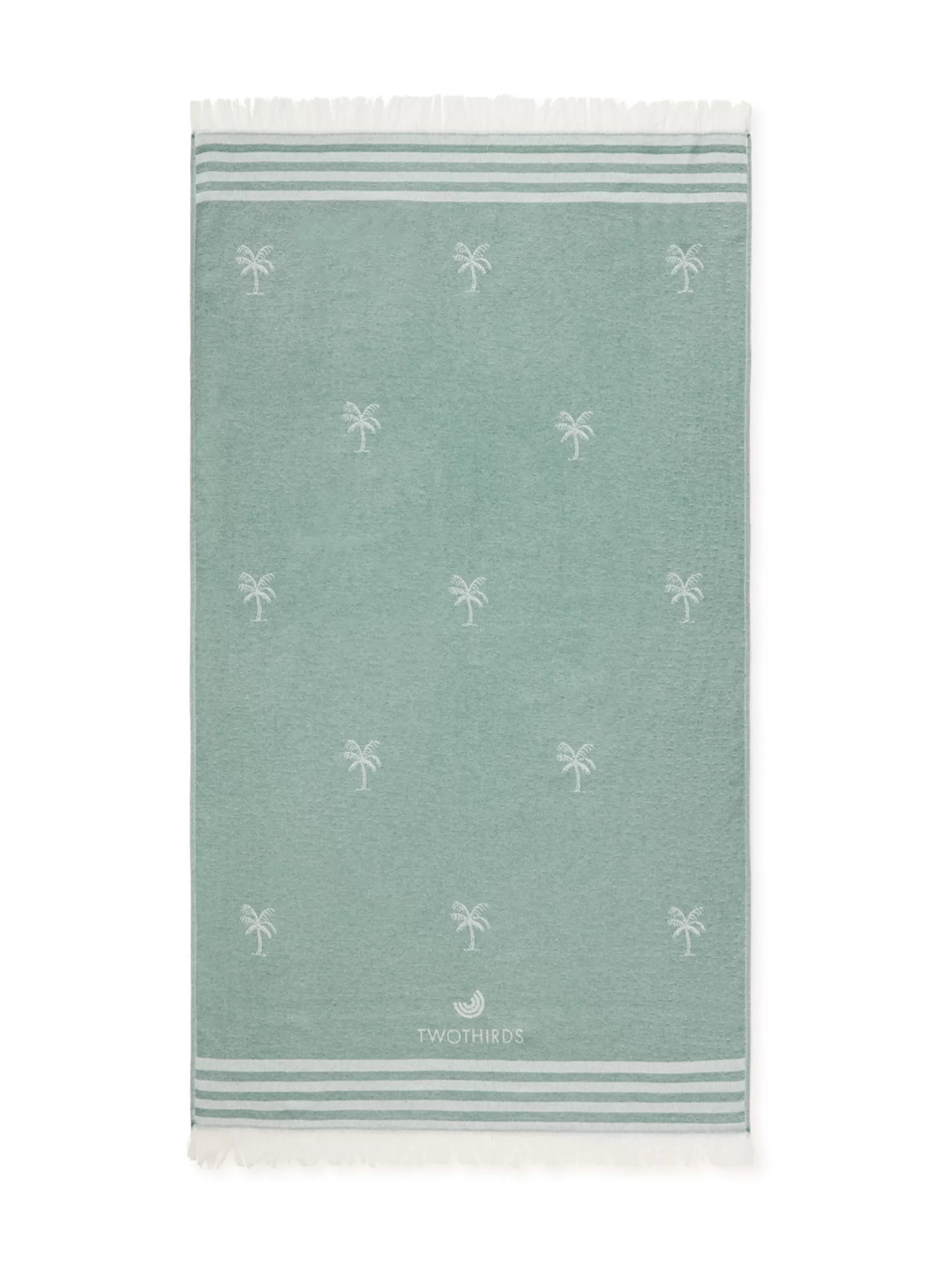TWOTHIRDS Les Serviettes-Serviette De Voyage Palmiers Menthe