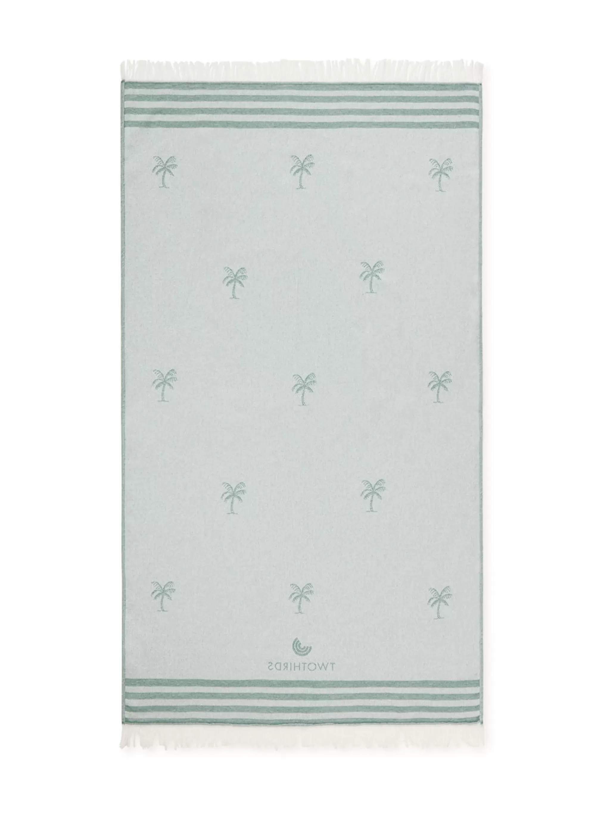 TWOTHIRDS Les Serviettes-Serviette De Voyage Palmiers Menthe