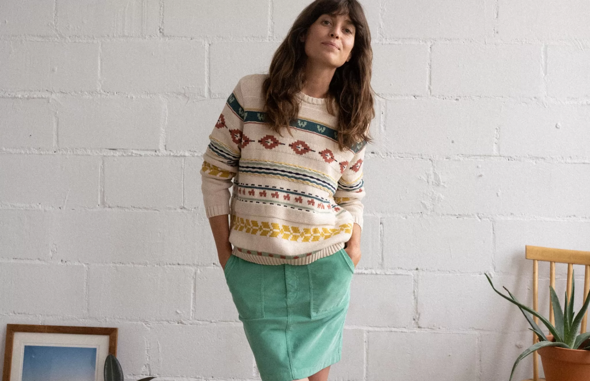TWOTHIRDS Skirts-Spinalonga Menthe Verte