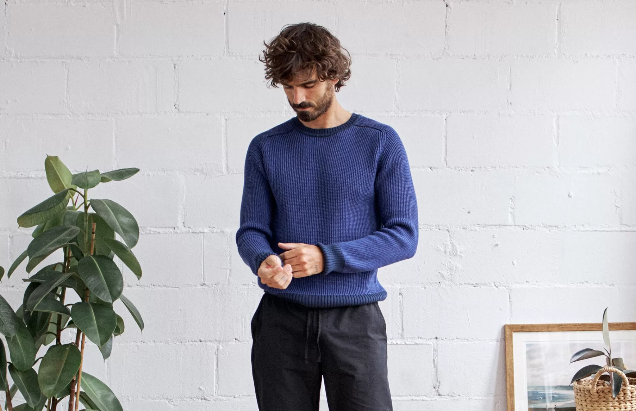 TWOTHIRDS Knits-Taboga Bicolore Marine
