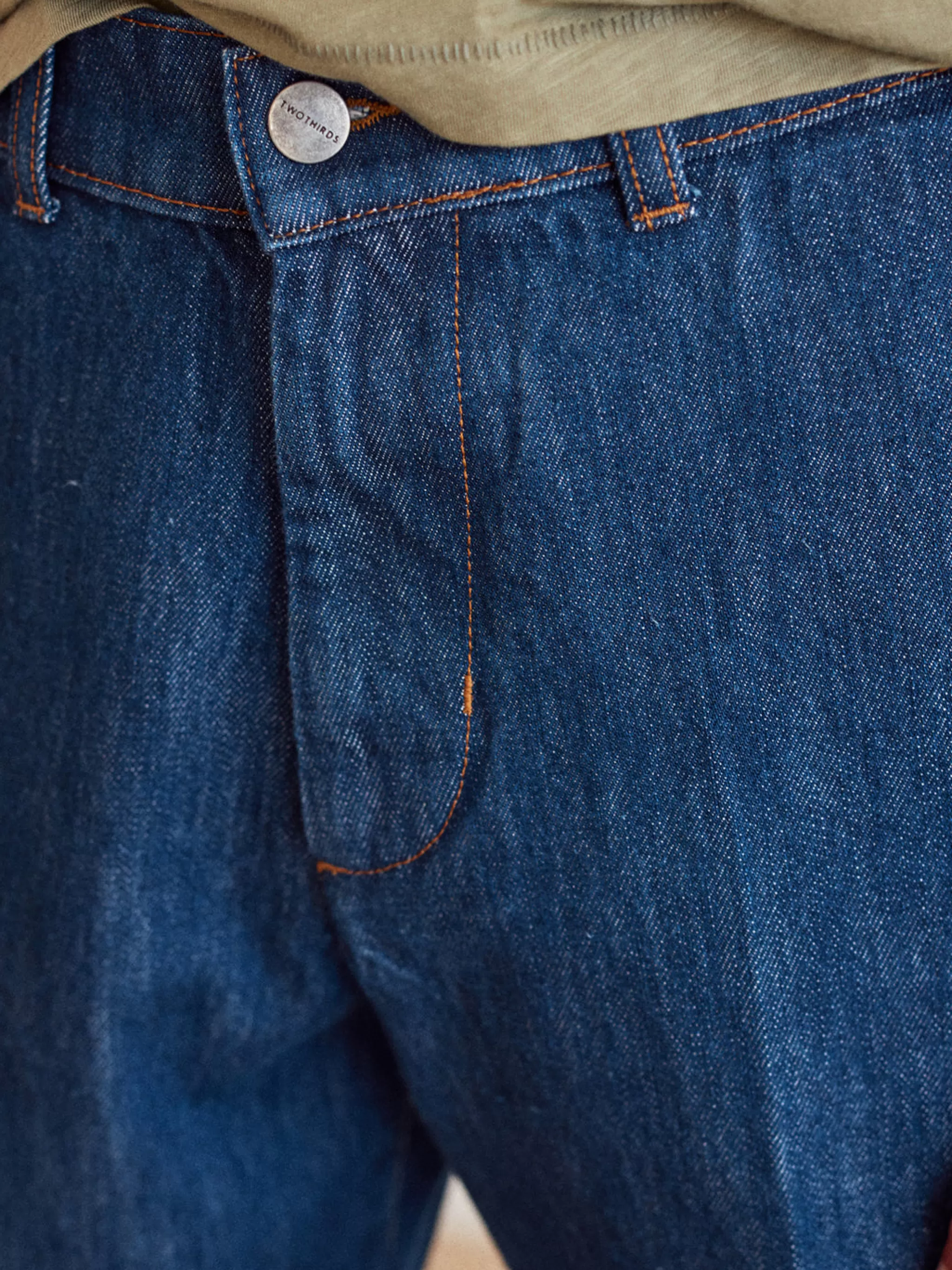 TWOTHIRDS Trousers-Totoya Bleu Moyen