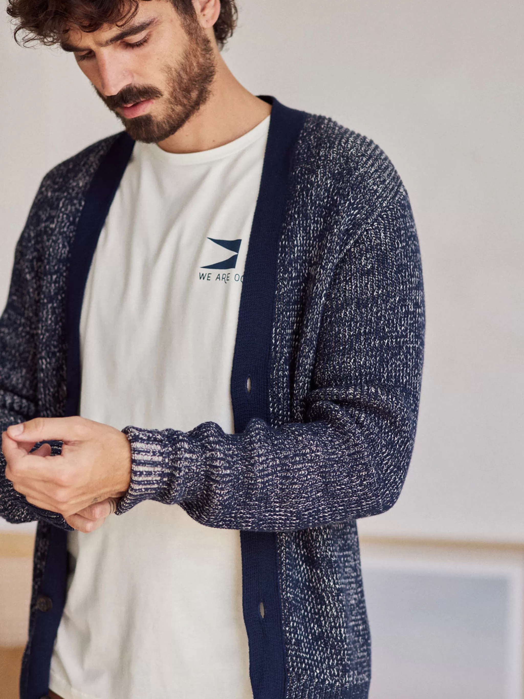 TWOTHIRDS Knits-Traba Bleu Marine