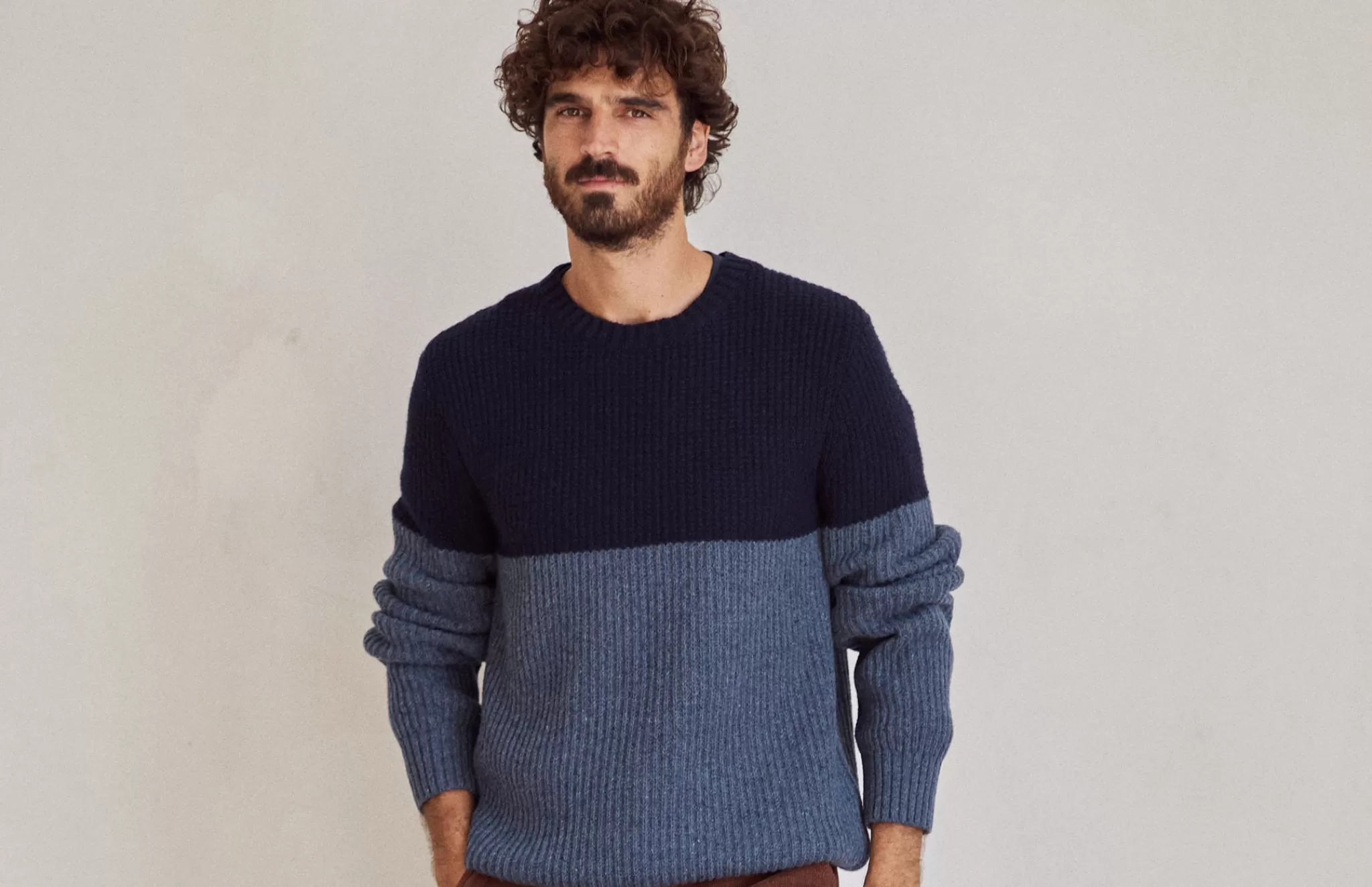 TWOTHIRDS Knits-Tudela S. Couleur Du Bloc Bleu