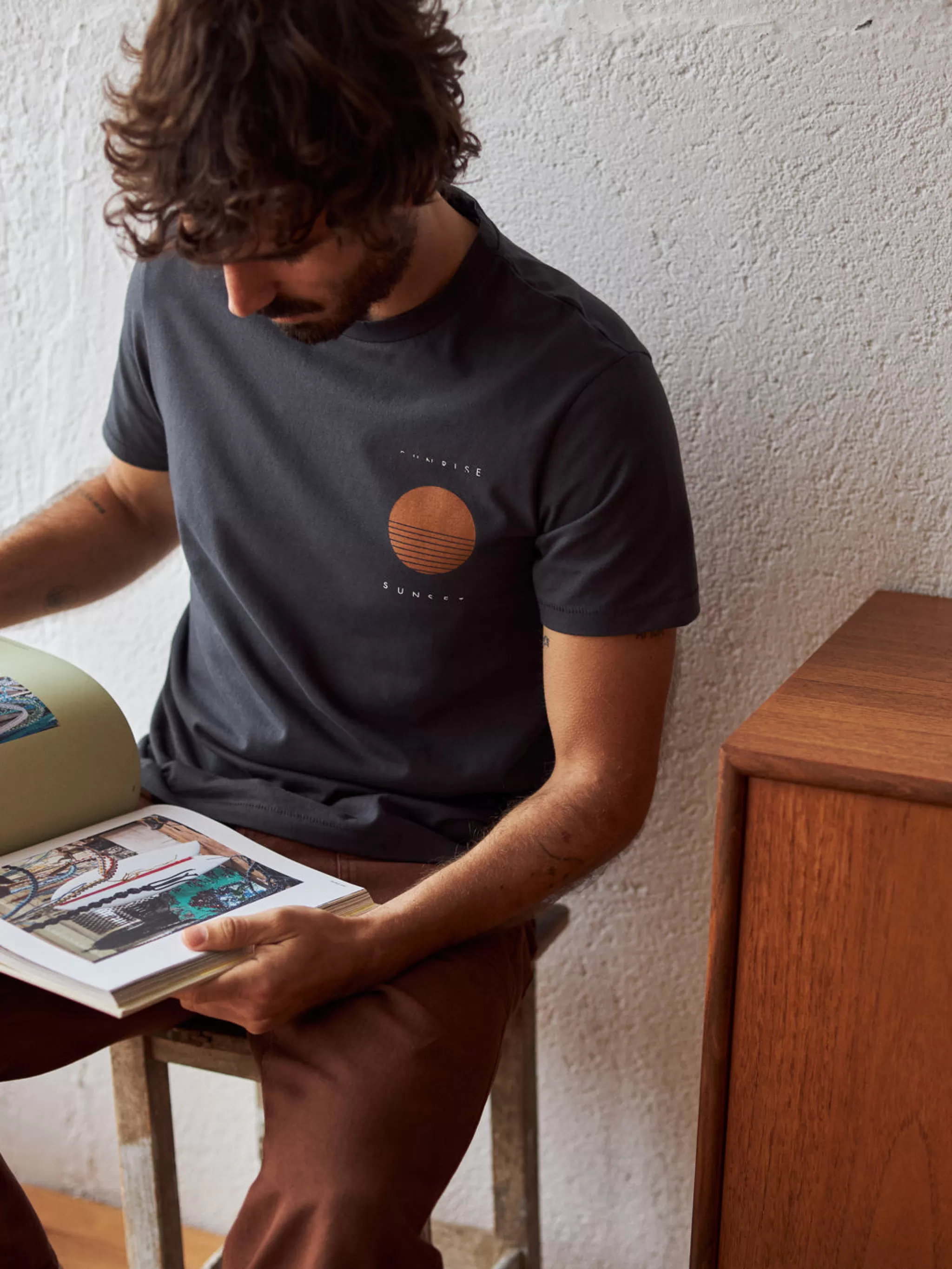 TWOTHIRDS T-Shirts-Tuerq Sable Fonce