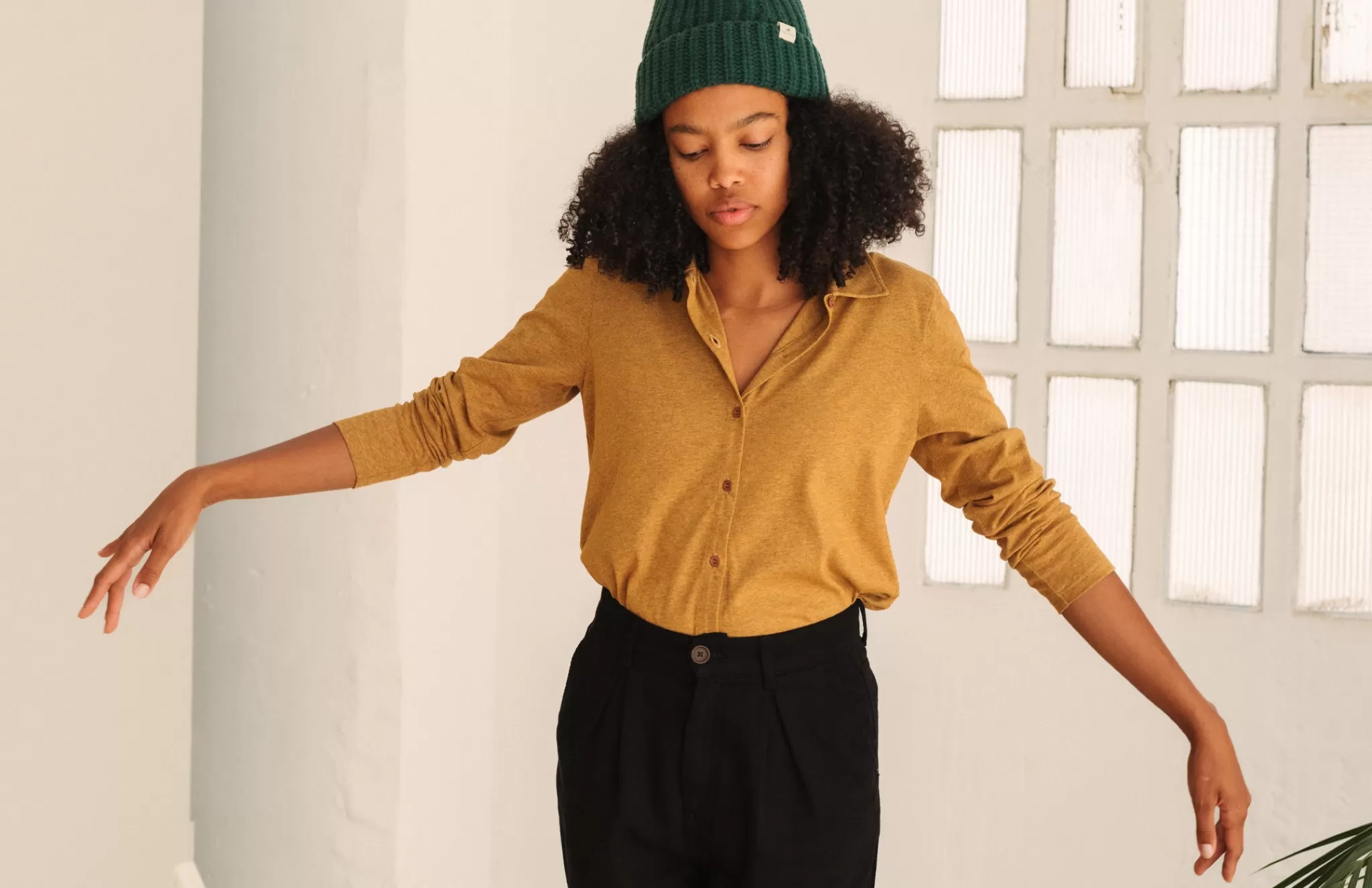 TWOTHIRDS Shirts-Ubagsale Moutarde