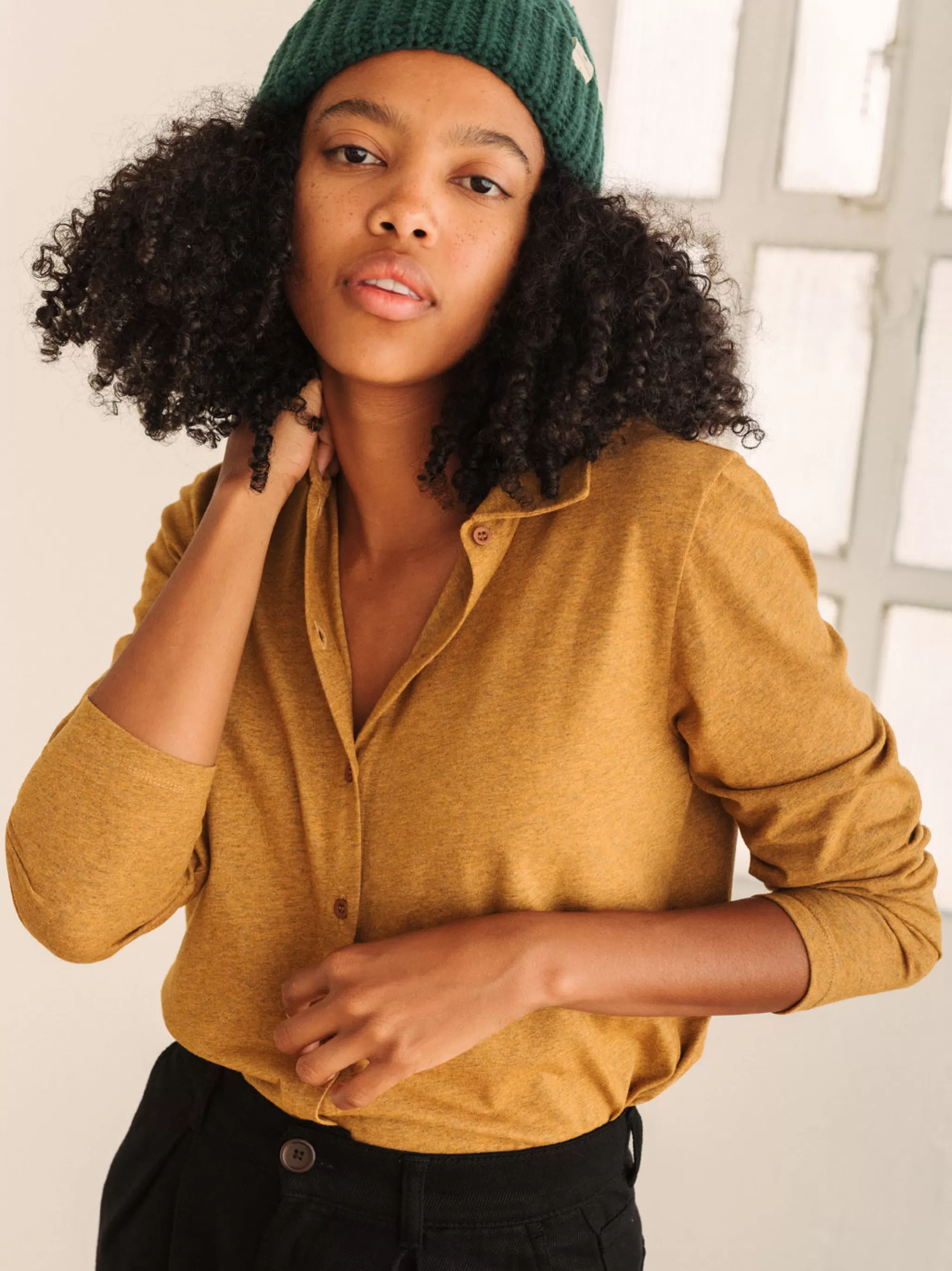 TWOTHIRDS Shirts-Ubagsale Moutarde