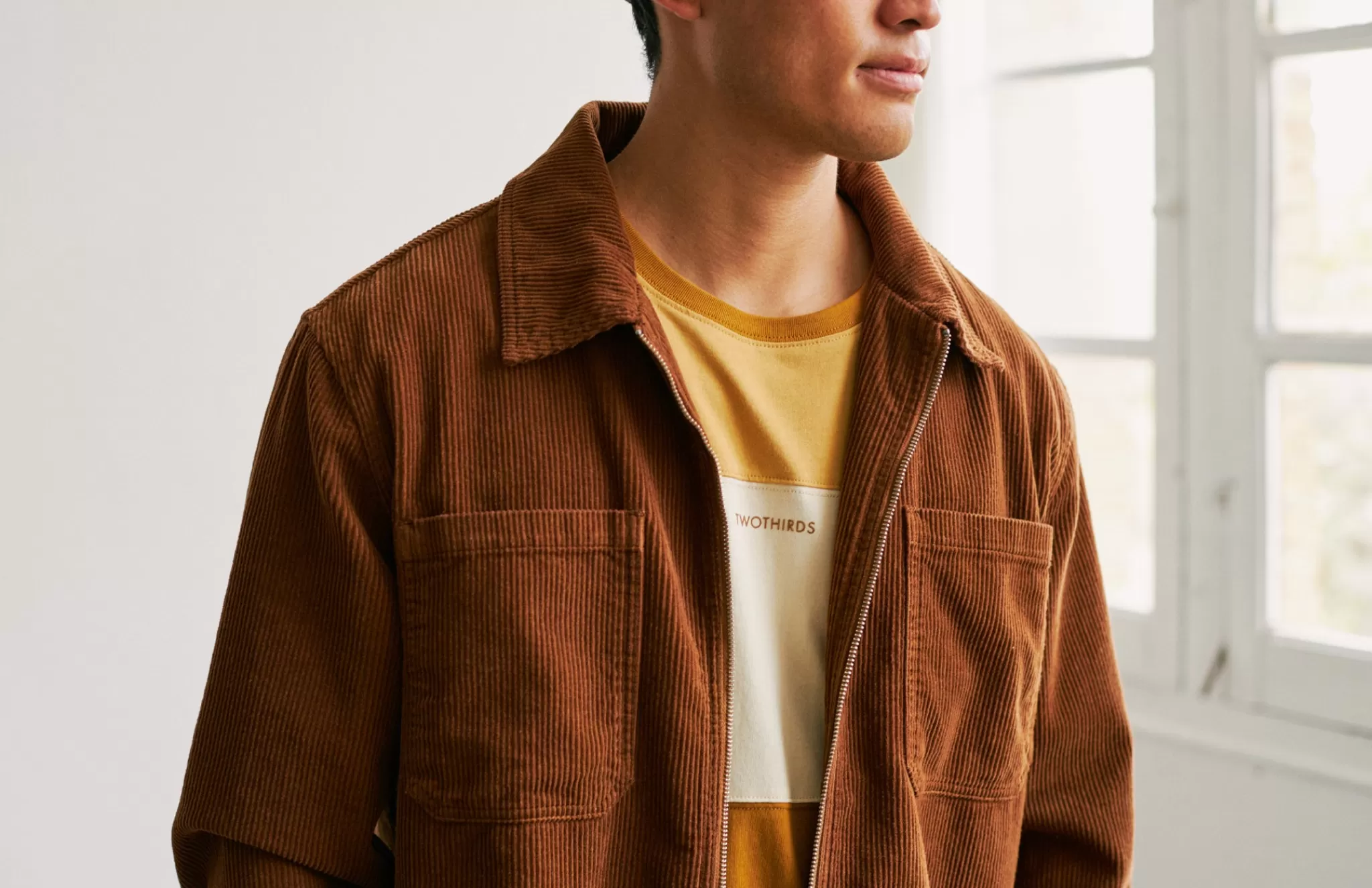 TWOTHIRDS Jackets-Vert Brun Dore