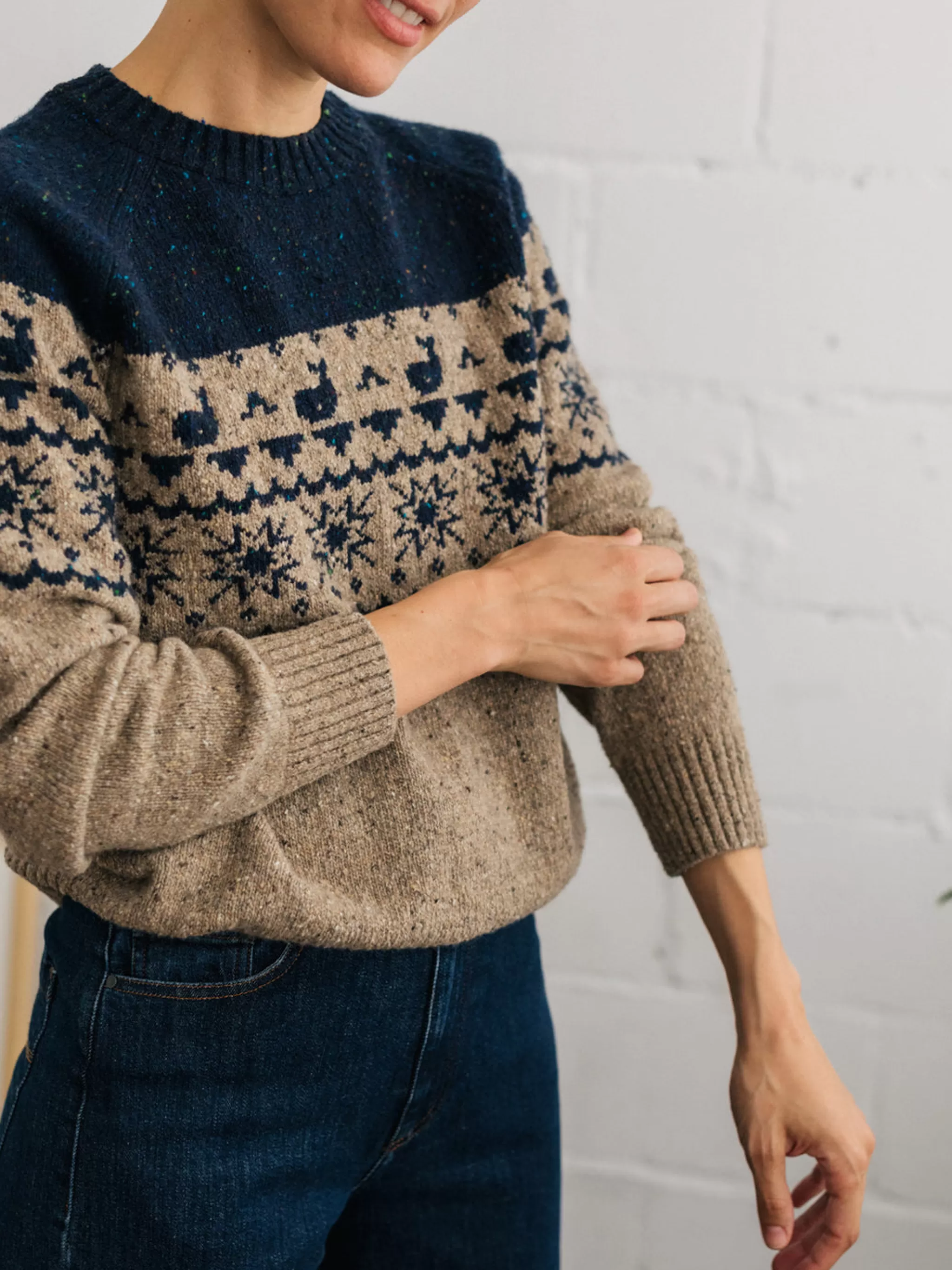 TWOTHIRDS Knits-Yakushima Jacquard Bicolore