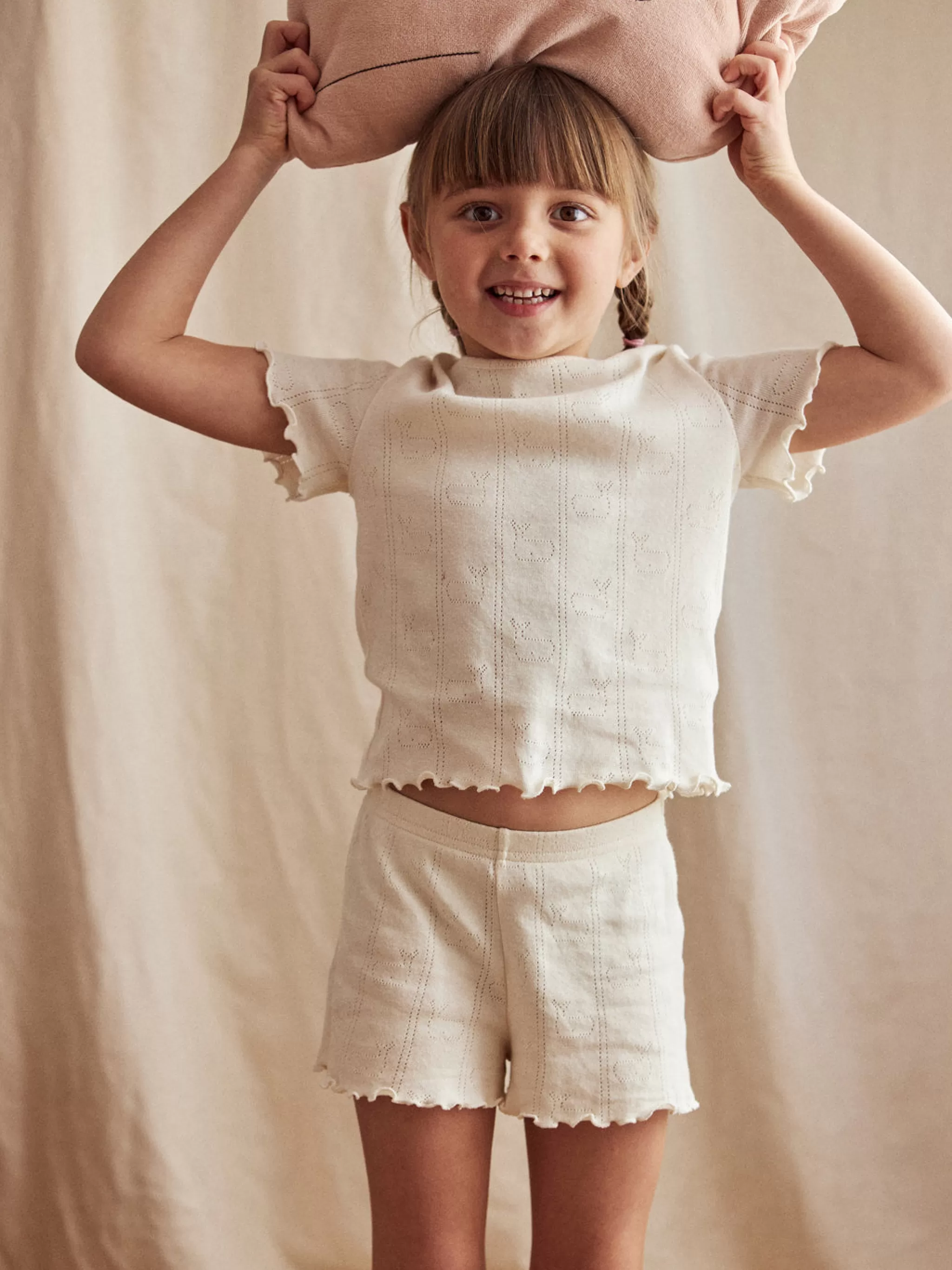 TWOTHIRDS Bottoms-Zahora Baleines Pointelle Naturel
